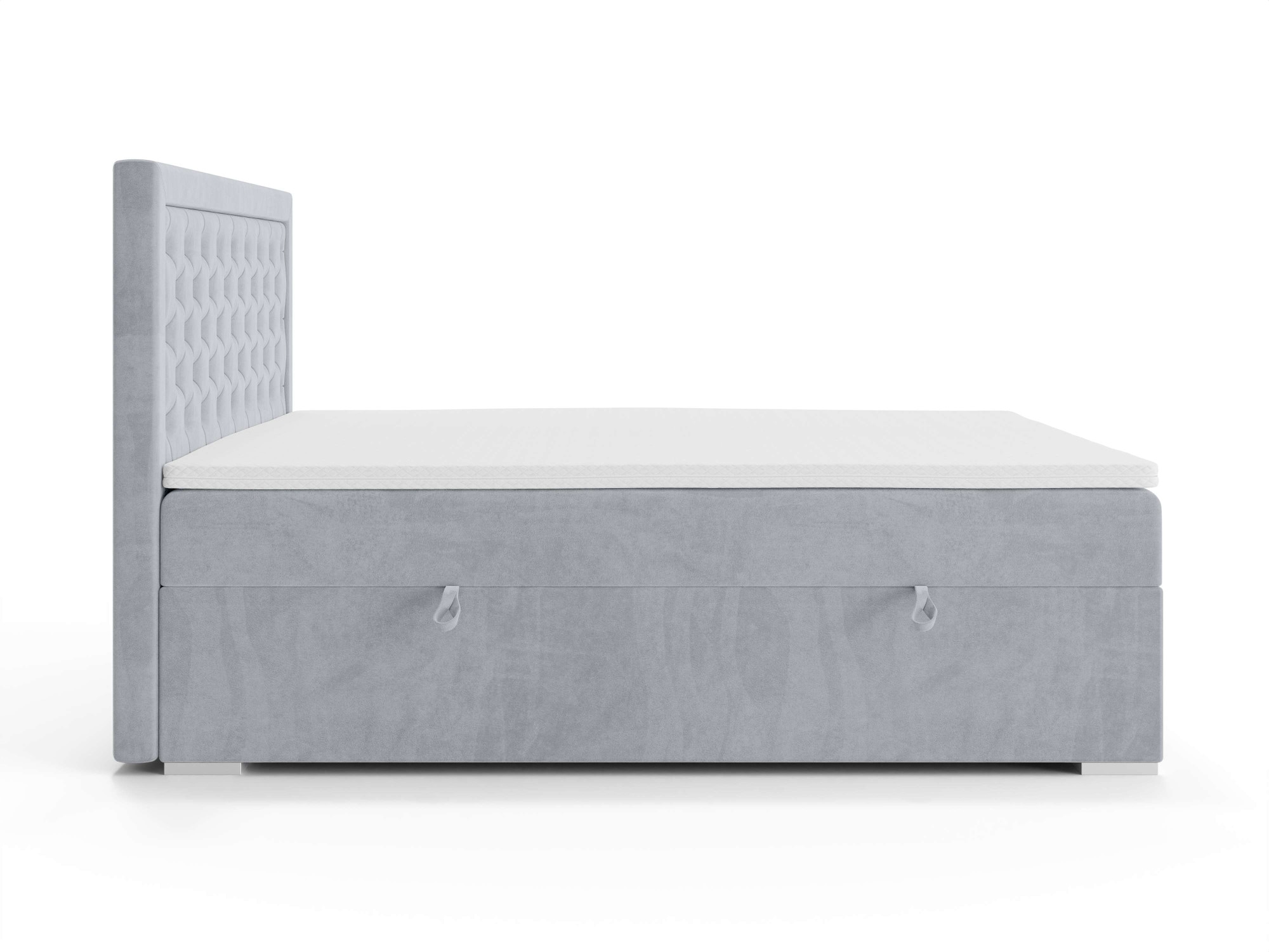 Leonique Polsterbett »SACY mit Matratze und Topper, in 2 Breiten (160 und 180 cm)«, Boxspringbett mit Kopfteil, Bettkasten, Matratze (BFK/TFK) und Topper