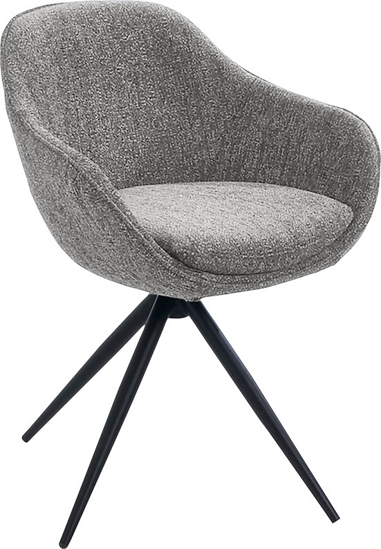 K+W Komfort & Wohnen Drehstuhl »ZOOM« () 4-Fuß Drehstuhl mit Gestell aus Me günstig online kaufen