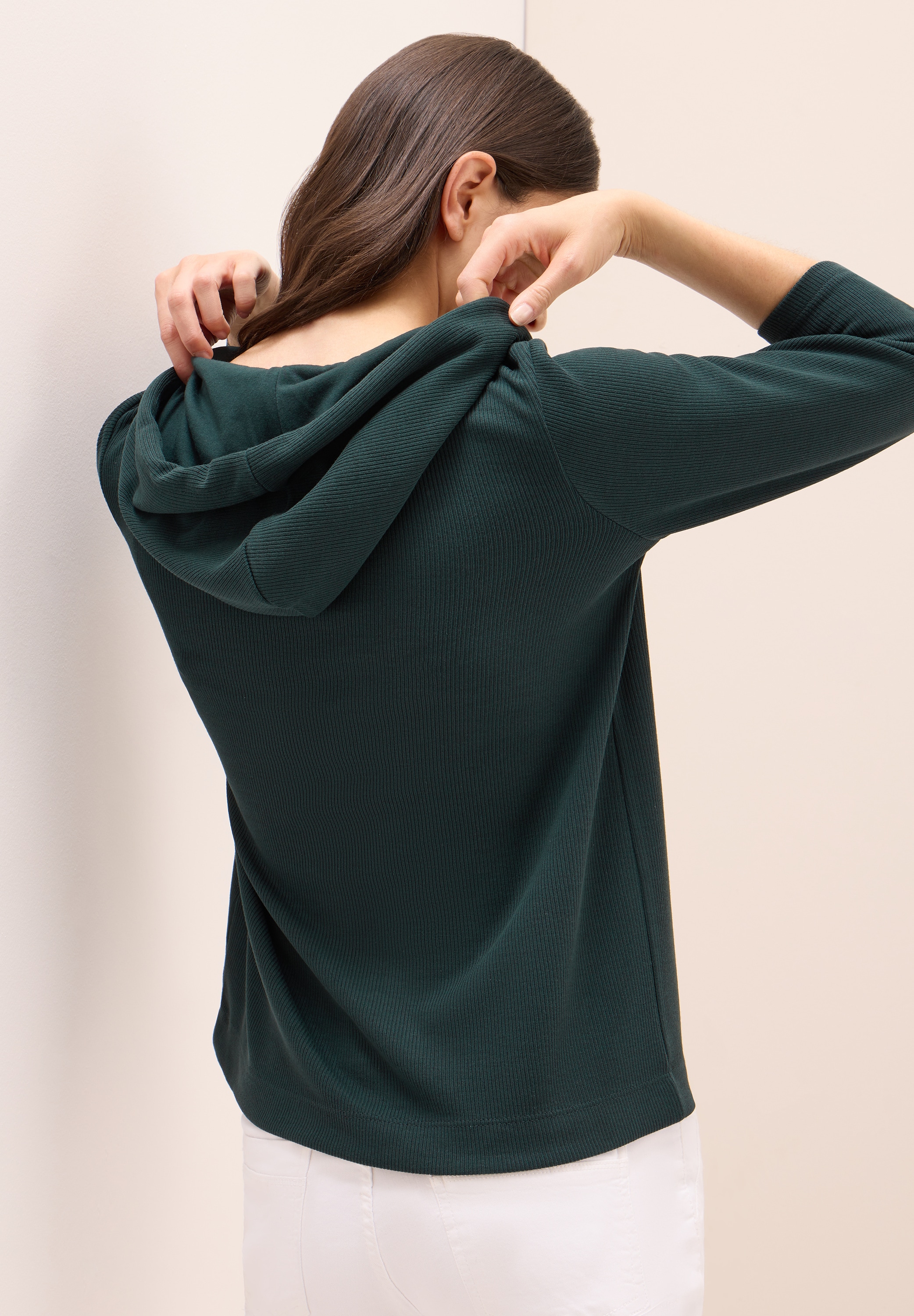 Cecil Hoodie , in Rippstruktur
