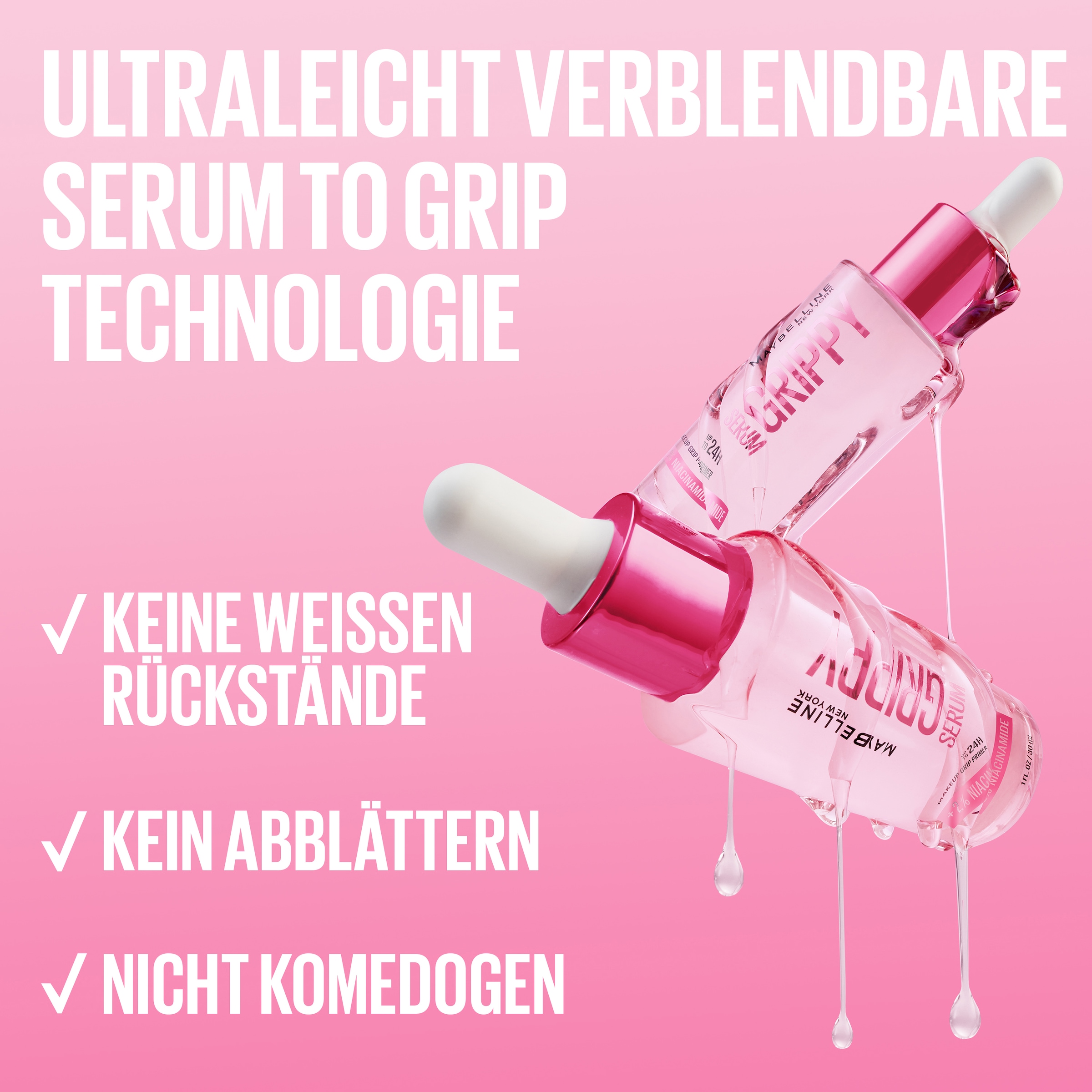 MAYBELLINE NEW YORK Primer »Maybelline New York Grippy Serum Primer« mit Niacinamid