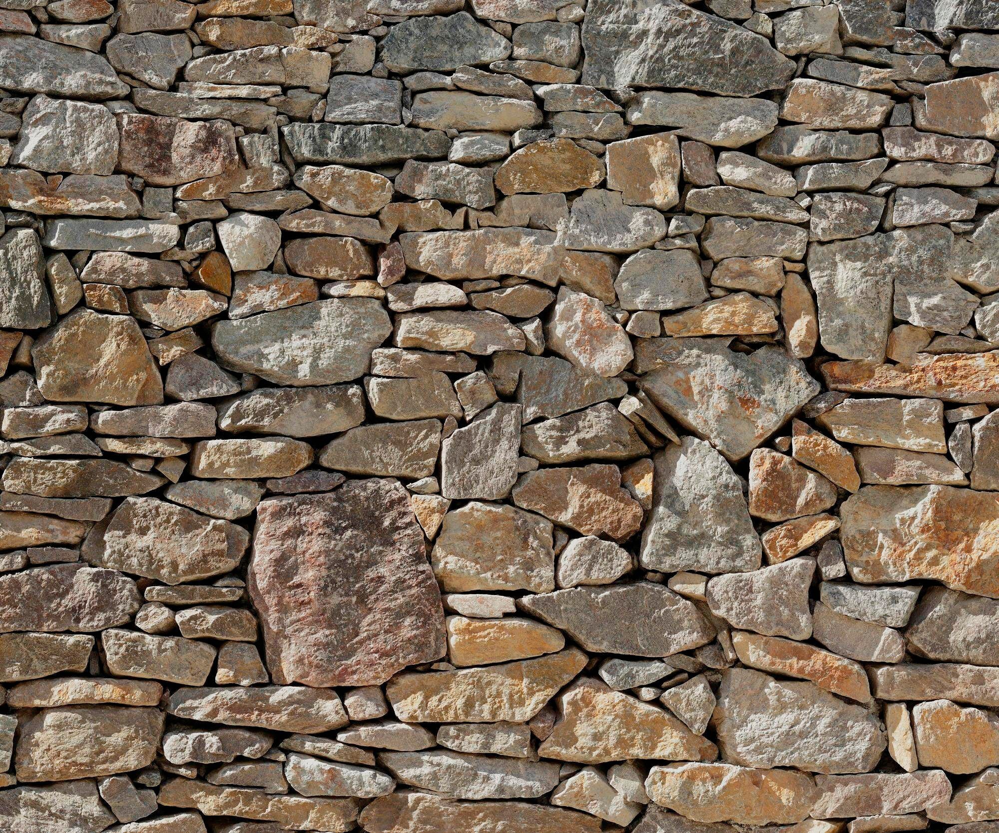 Komar Vliestapete »Digitaldruck Vlies - Stone Wall - Größe 300 x 250 cm«, b günstig online kaufen