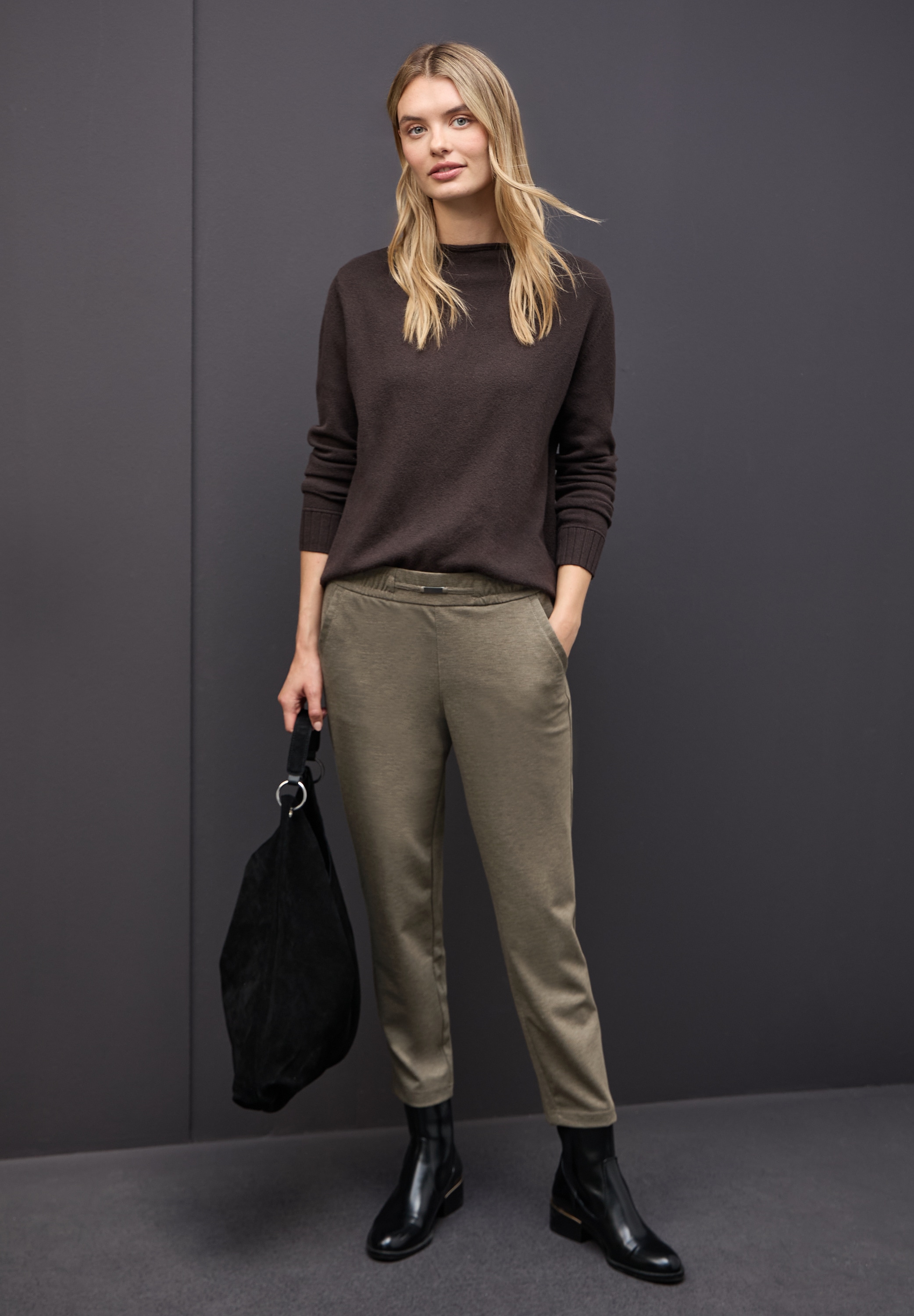 STREET ONE Stoffhose »Style Bonny«  mit elastischem Bund