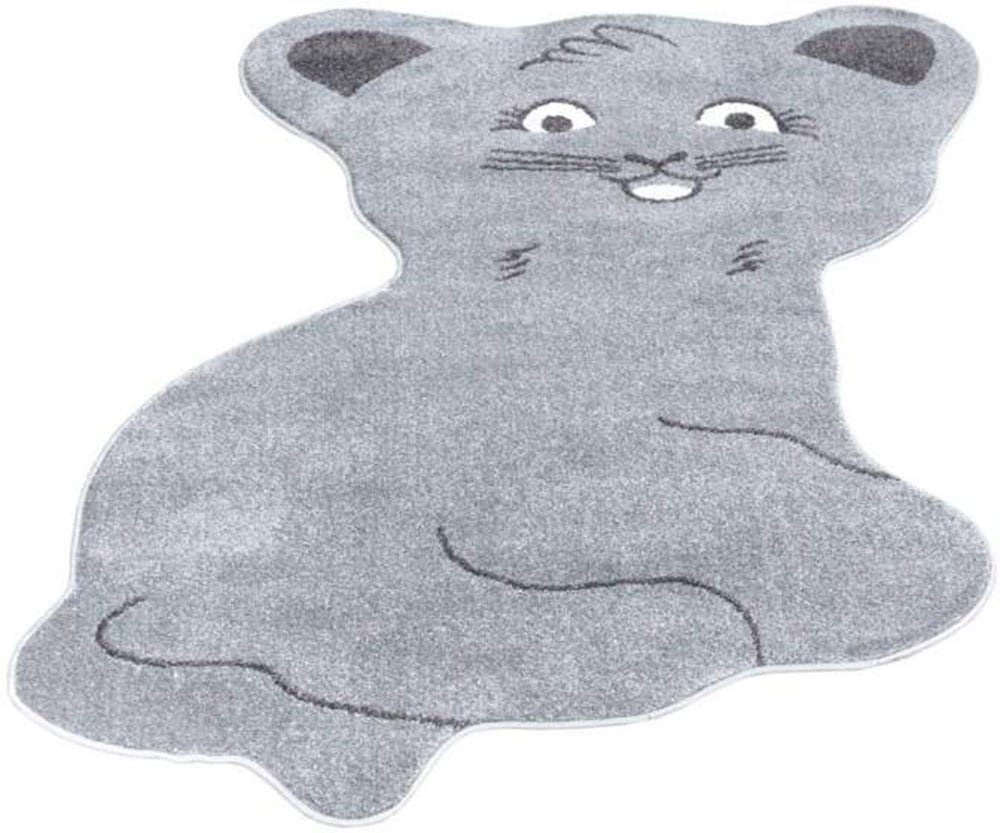 Carpet City Kinderteppich »ANIME894«, Motivform, 11 mm Höhe, Kinderzimmer Teppich Modern mit Mond, Blumen, Wolken, Creme, Multi