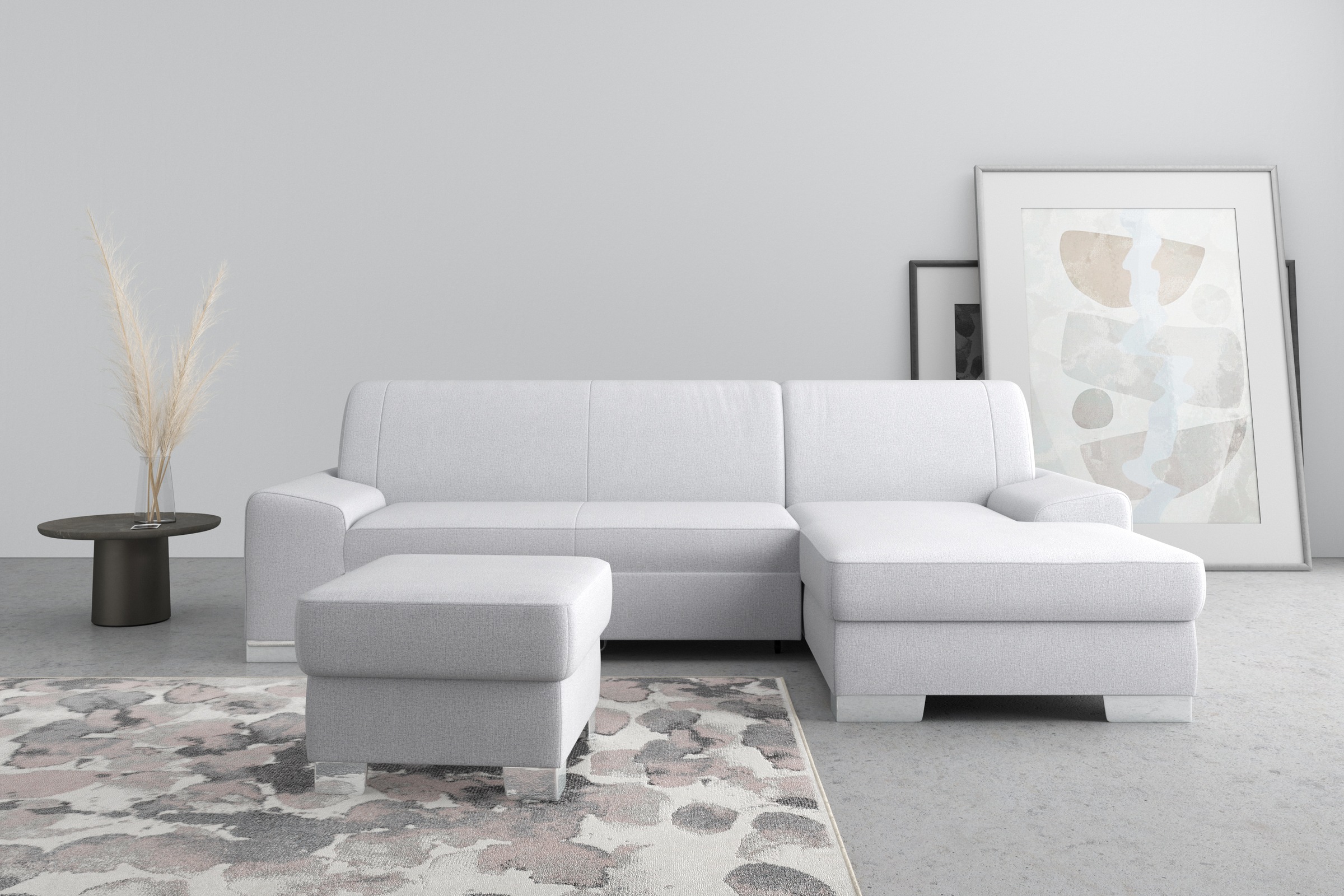 DOMO collection Ecksofa »Anzio L-Form, whlw. Bettfunktion, Federkern, hochw günstig online kaufen