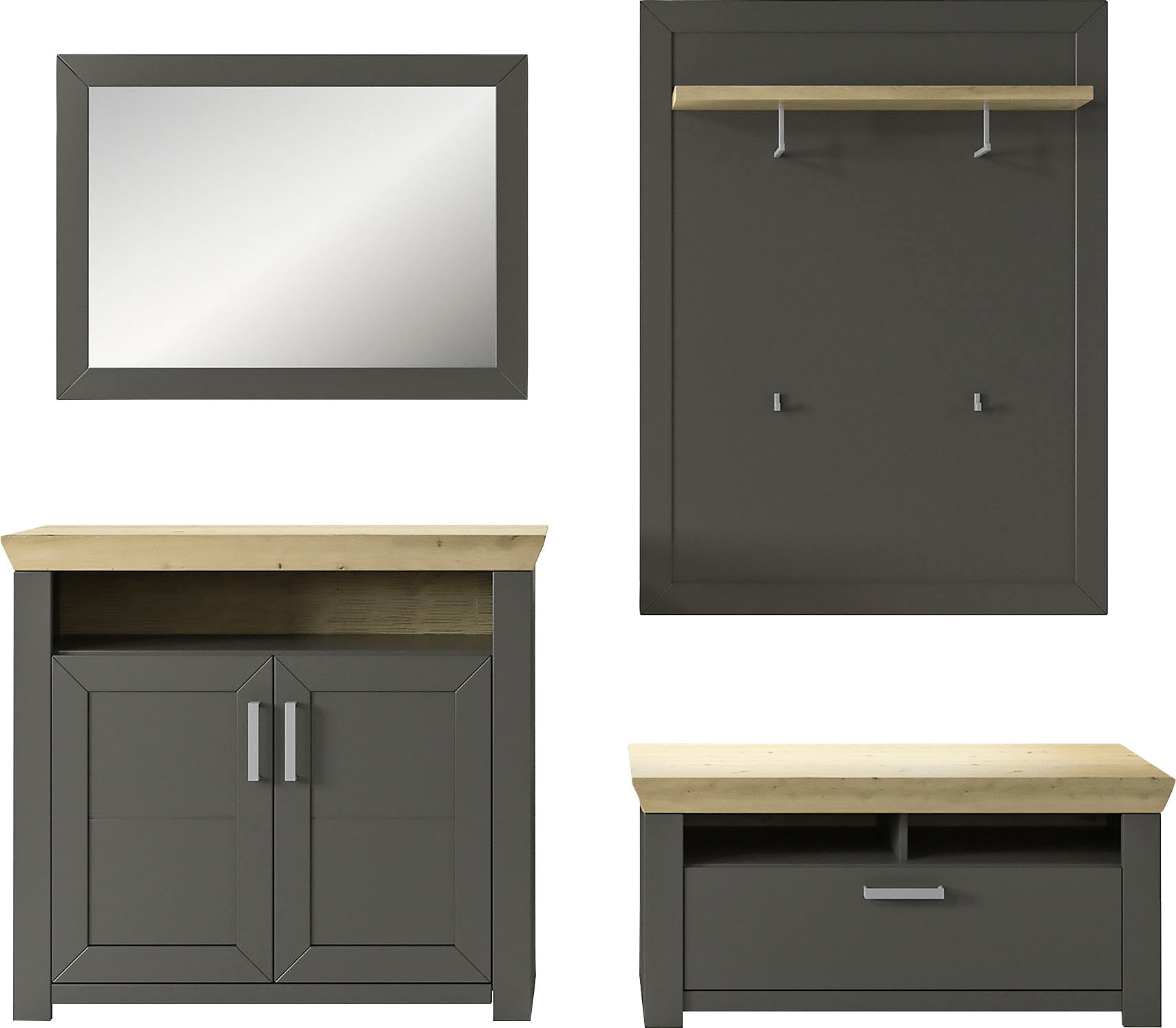 set one by Musterring Garderoben-Set »GA York Kombi 56« Set, 4 Stk. tlg. günstig online kaufen