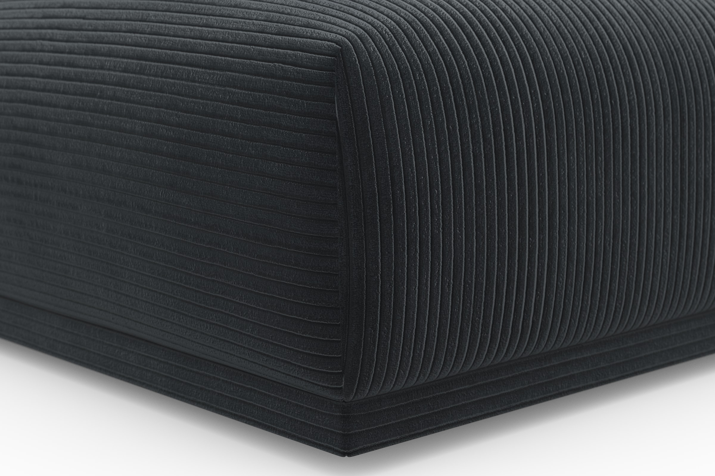 TRENDMANUFAKTUR Hocker »Braga, mit hochwertigem Kaltschaum, quadratisch, in Cord erhältlich«, (1 St.), moderner Polsterhocker, 85/42/85 cm (B/H/T)