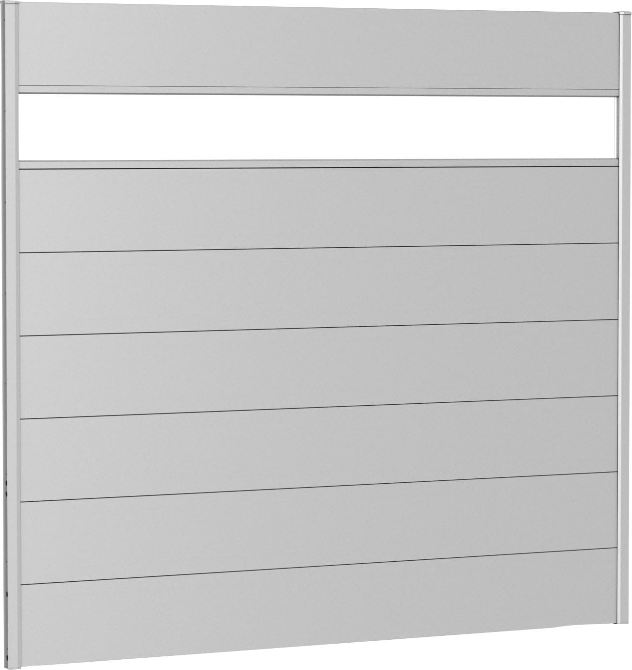 Bild von Biohort Sichtschutzelement, 7 Metall-Paneele, 1 Acrylglas-Paneel und 2 Schienen, LxH: 194x182 cm