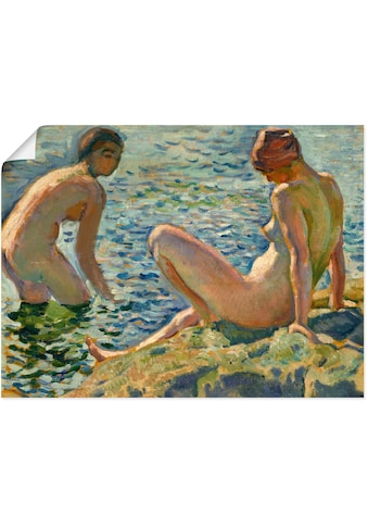 Kunstdruck »Les Baigneuses. Die Badenden«, Bilder von Frauen, (1 St.)