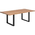 SIT Esstisch »Tops&Tables«, mit Tischplatte aus Wildeiche, mit Baumkante wie gewachsen, Shabby Chic, Vintage