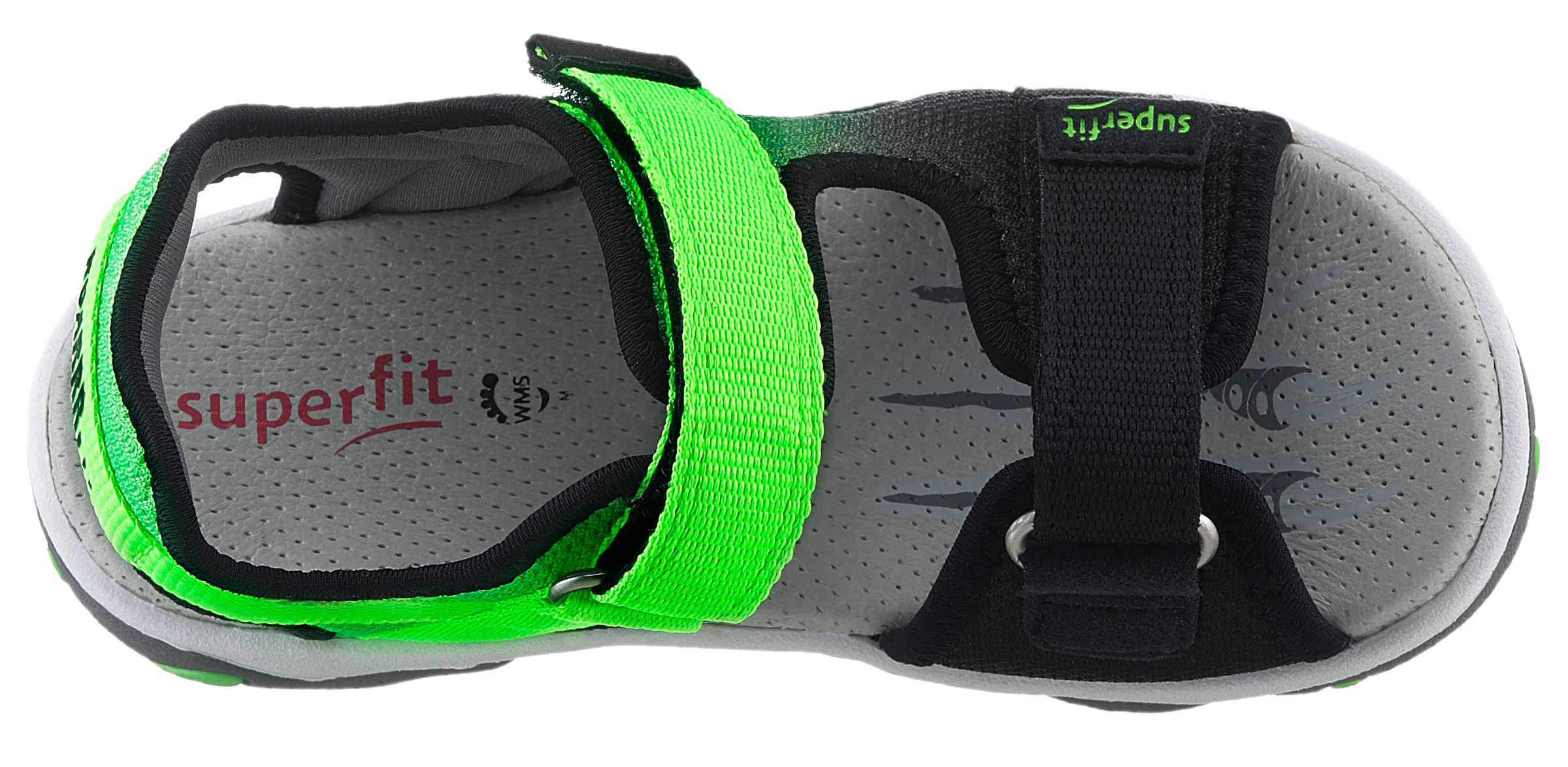 Superfit Sandale »MIKE 3.0 WMS: mittel«, Outdoorsandale mit Klett, Fußballlogo, Größenschablone zum Download