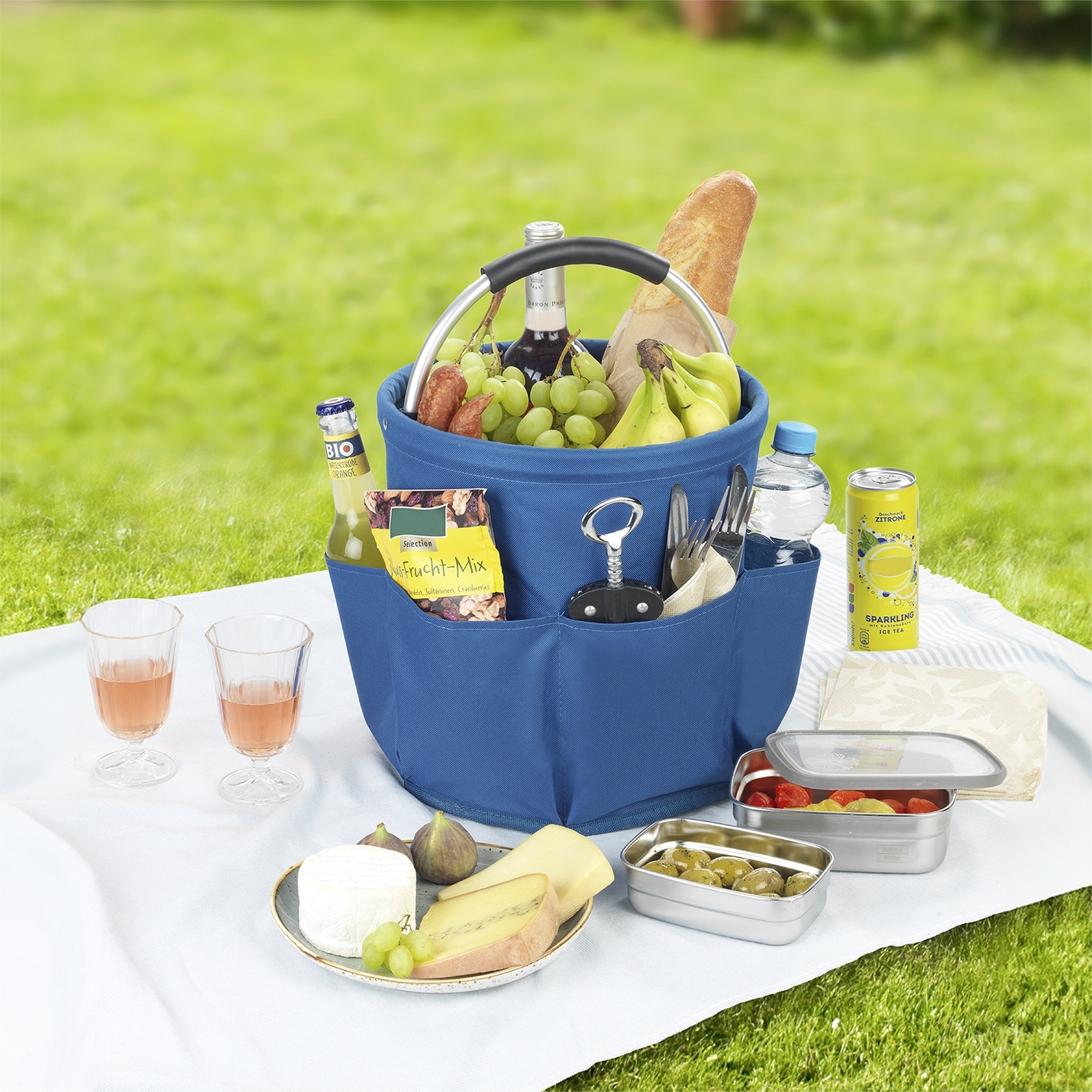 Maximex Organizer »Universal-Reinigungs-Caddy«, (Set, 2 St.), Allzweckkorb mit 6 Außentaschen, ideal für Haushalt, Garten & Camping