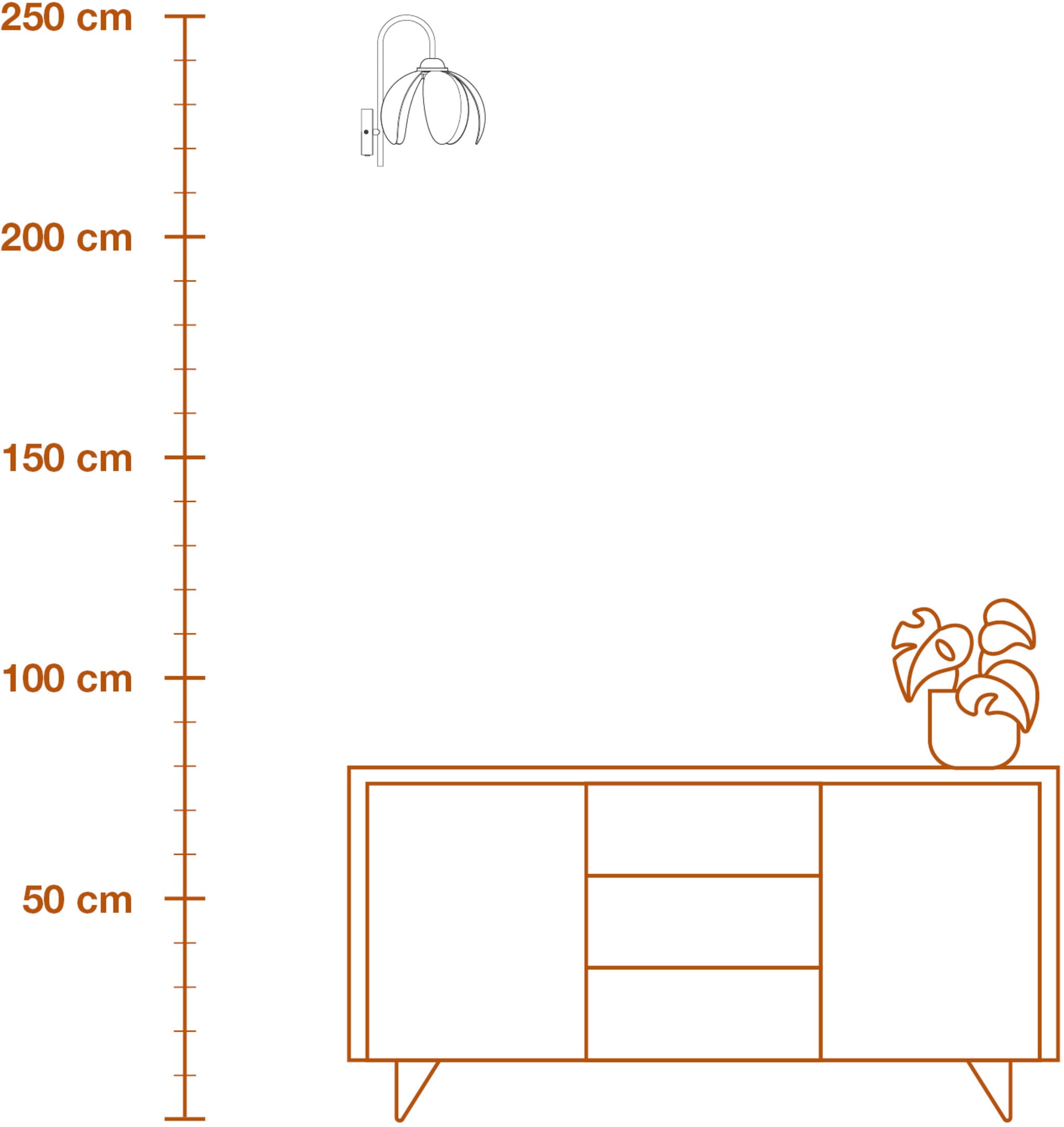 Osram Wandleuchte »Decor Rattan« E27 1 Stk. braun, E27, Rattan und Stahl