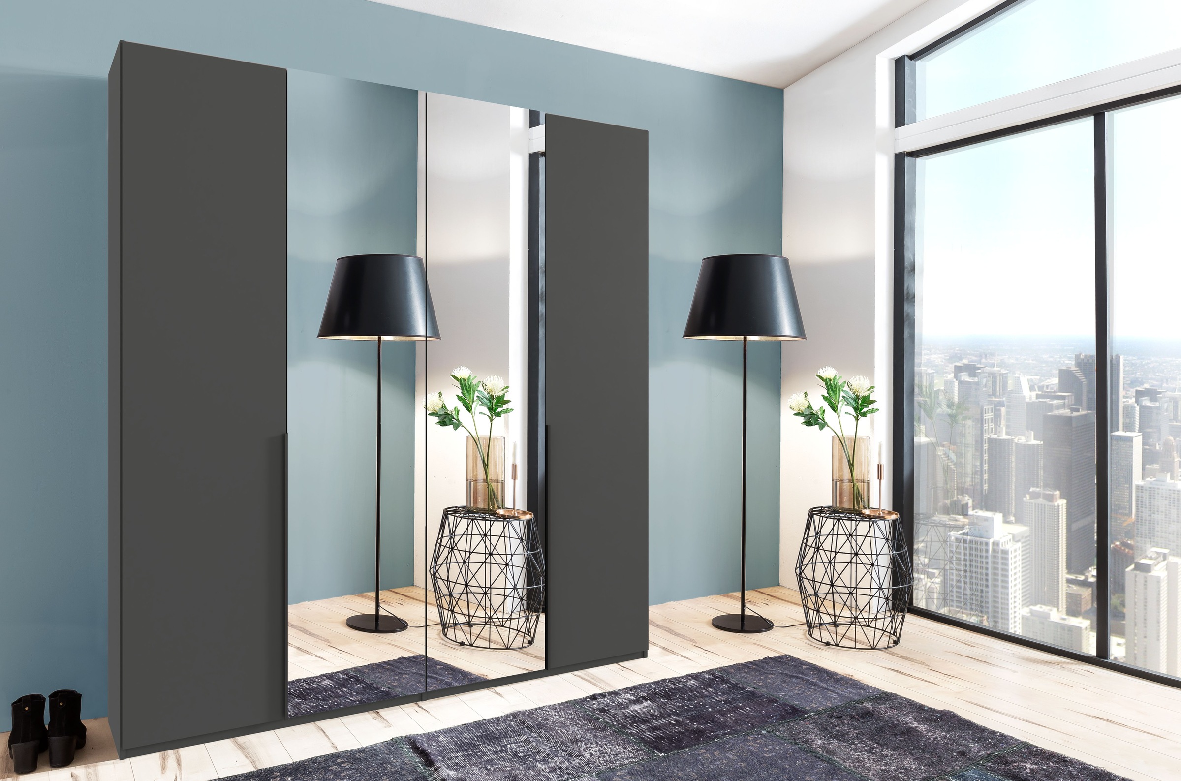 Wimex Kleiderschrank »Mugano,in 5 Breiten,2 Höhen,2 Tiefen, viele Farben, M günstig online kaufen