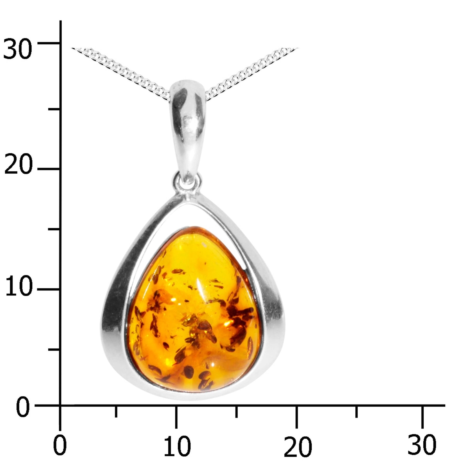 OSTSEE-SCHMUCK Kette mit Anhänger »Ostsee-Schmuck Kette mit Anhänger Angelina«, (2 tlg.)