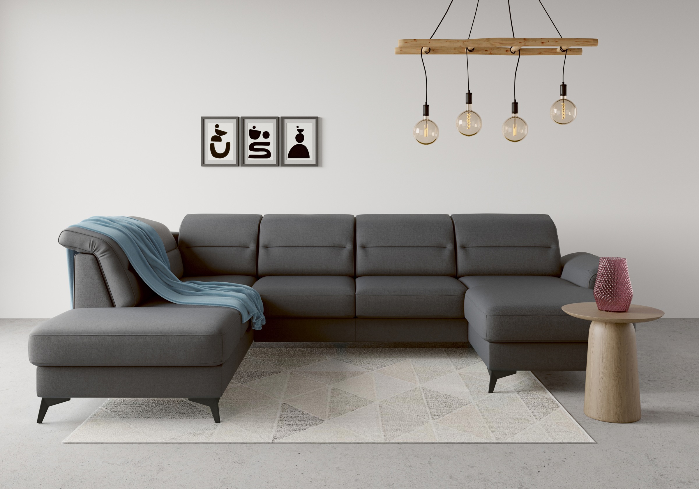 sit&more Wohnlandschaft Sinatra U-Form, optional mit Kopfteilverstellung un günstig online kaufen