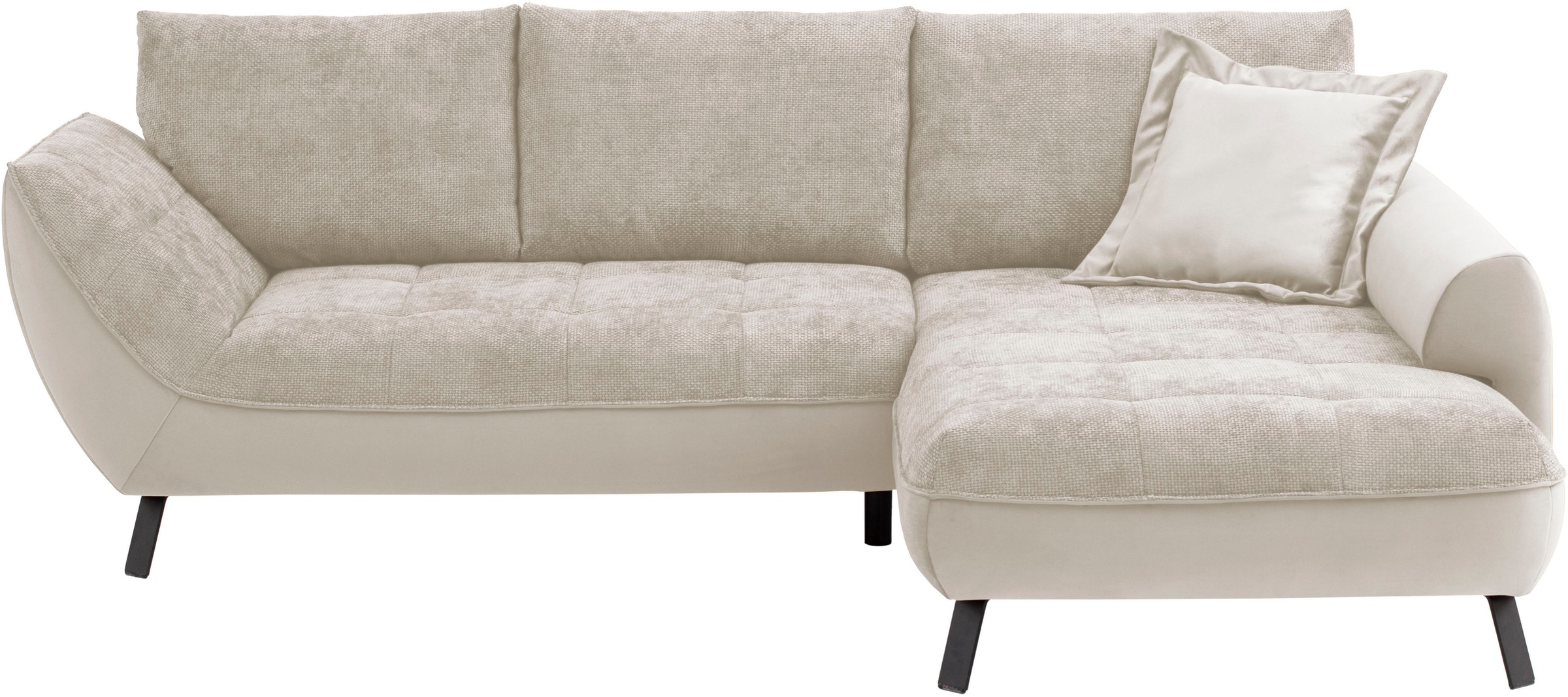 exxpo - sofa fashion Ecksofa »Bellinii, Materialmix, Strukturbezug und pfle günstig online kaufen