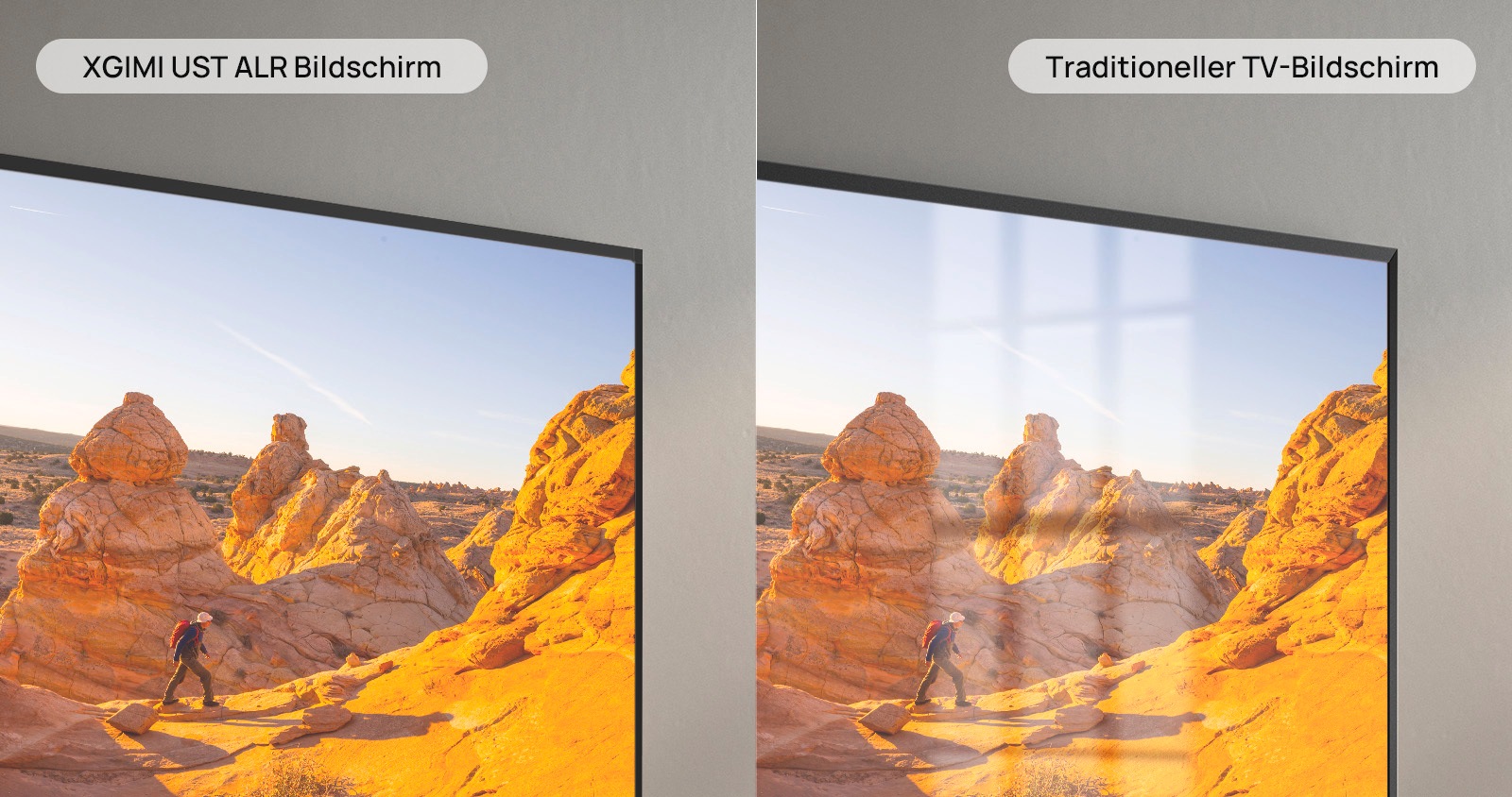 XGIMI Faltrahmenleinwand »100 UST ALR Screen«, 1,4-fache Helligkeitssteigerung