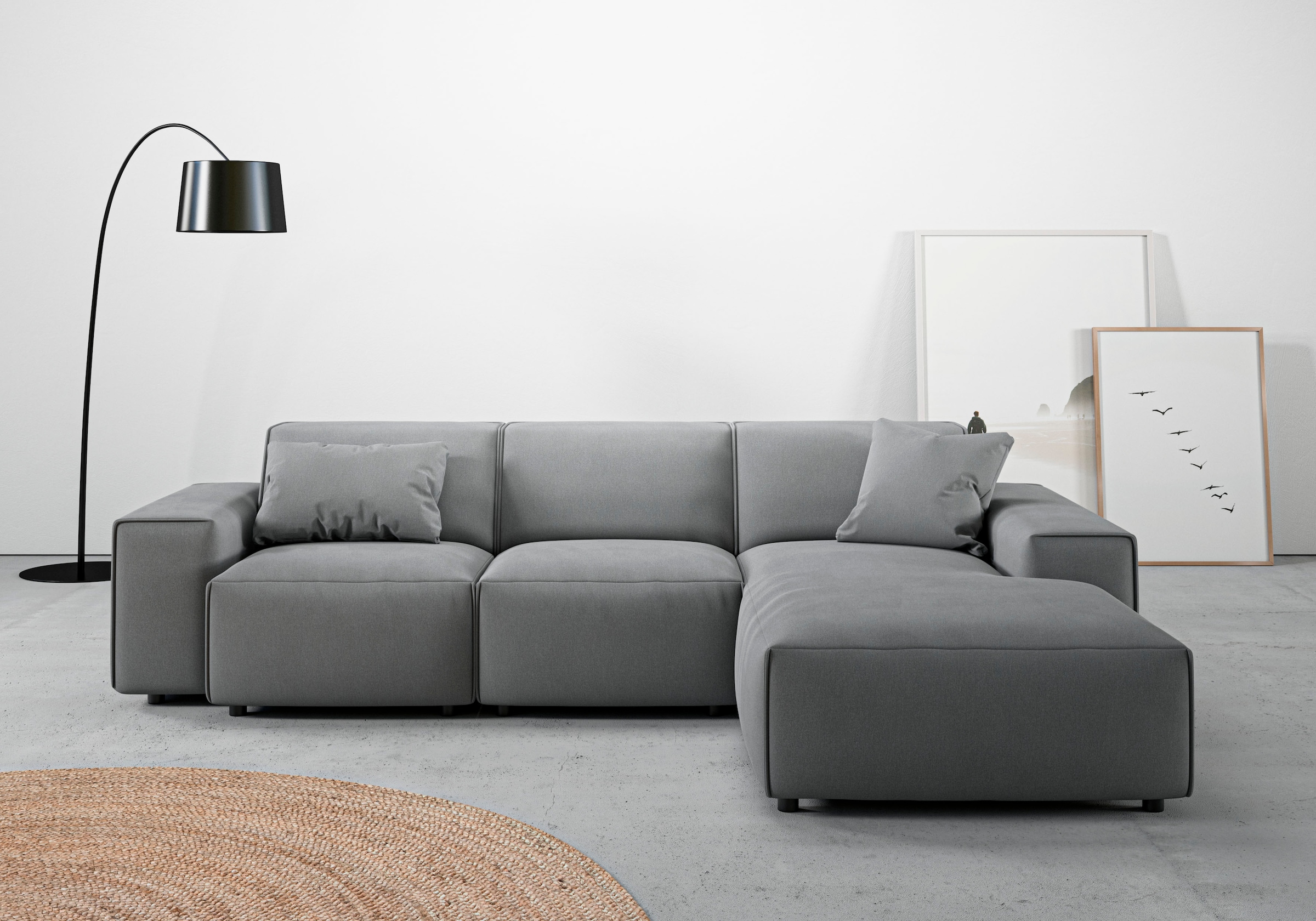 andas Ecksofa »Glimminge L-Form auch in Breitcord, Feincord + Easy care-Bez günstig online kaufen