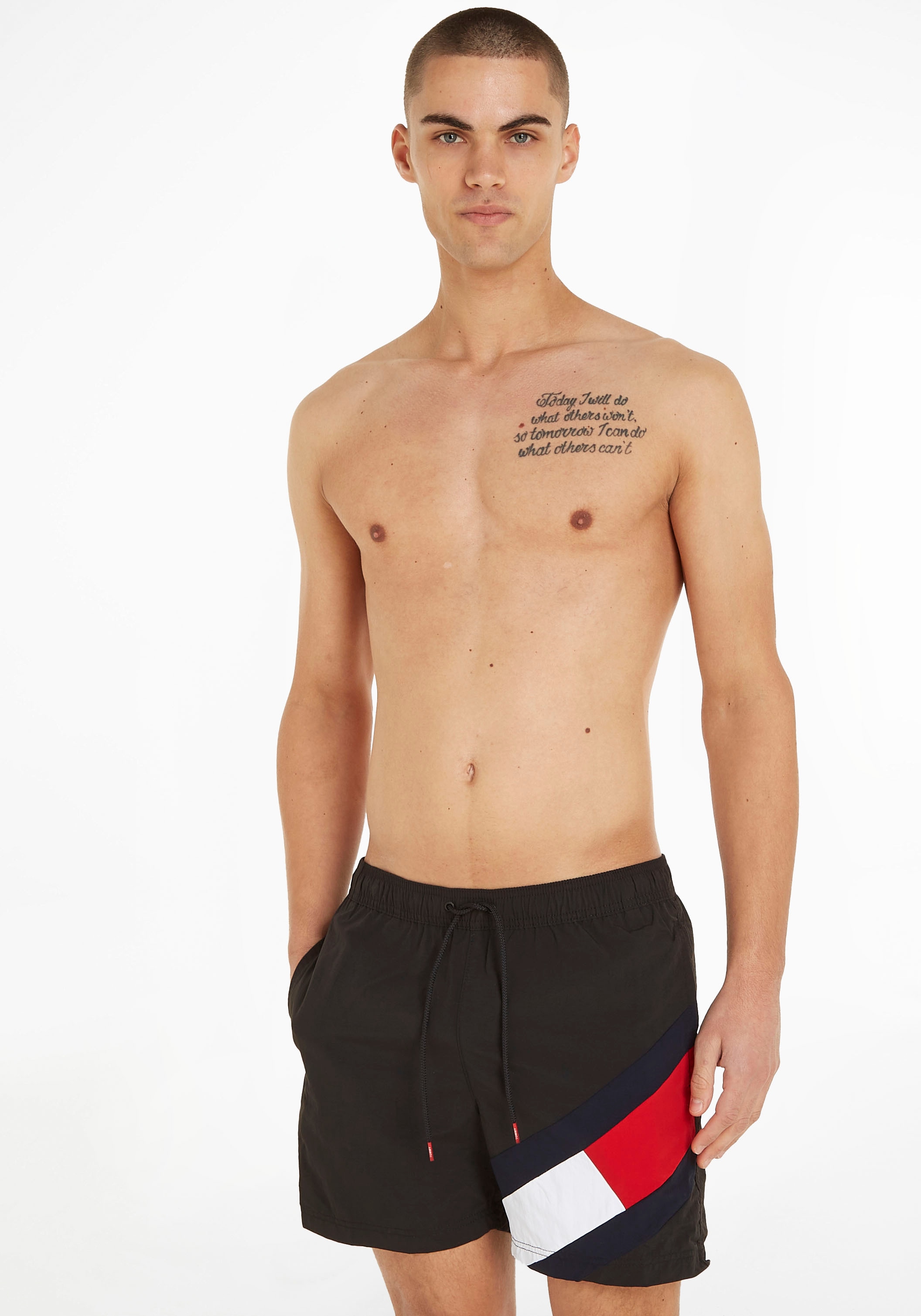 Tommy Hilfiger Swimwear Badeshorts »SF MEDIUM DRAWSTRING«, mit Tommy  Hilfiger Markenlabel online bei