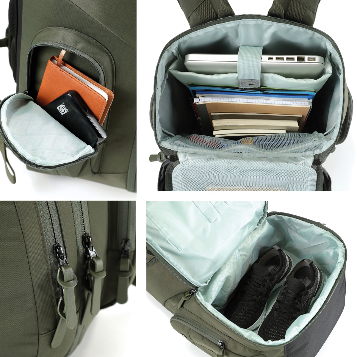 NITRO Laptoprucksack »Weekender«, Reiserucksack mit Laptopfach, Schulrucksack, Wanderrucksack
