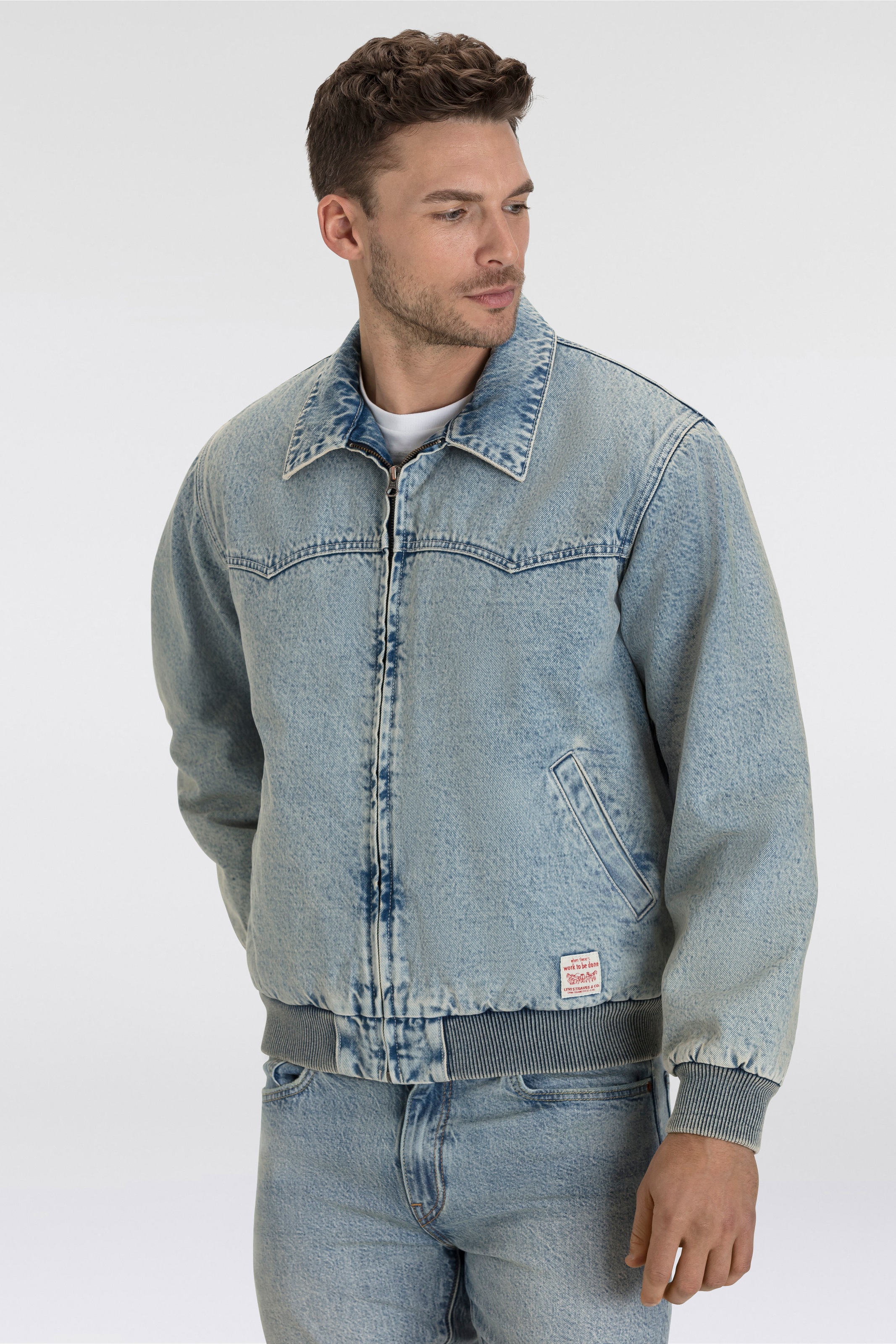 Levi's® Jeansjacke, mit Rippbündchen