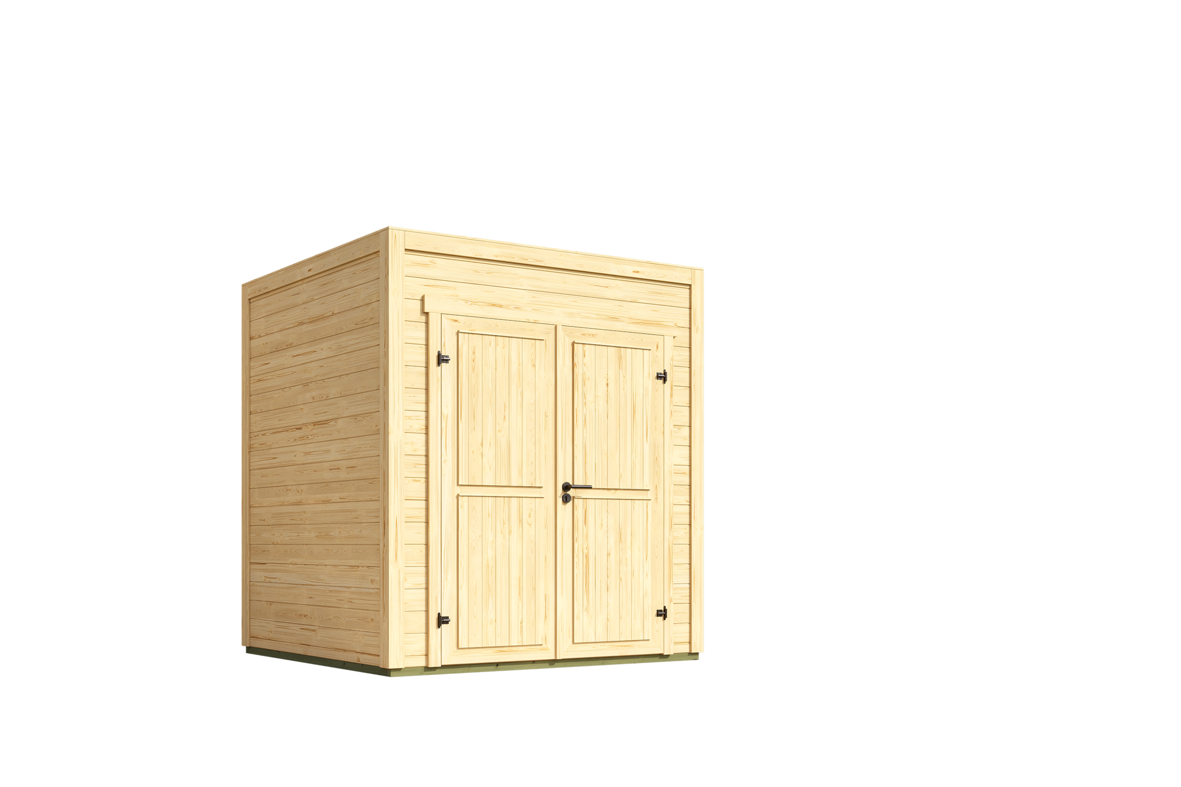 Nordic Holz Gartenhaus »Fynn 1«, kleiner stilvoller Schuppen mit Flachdach