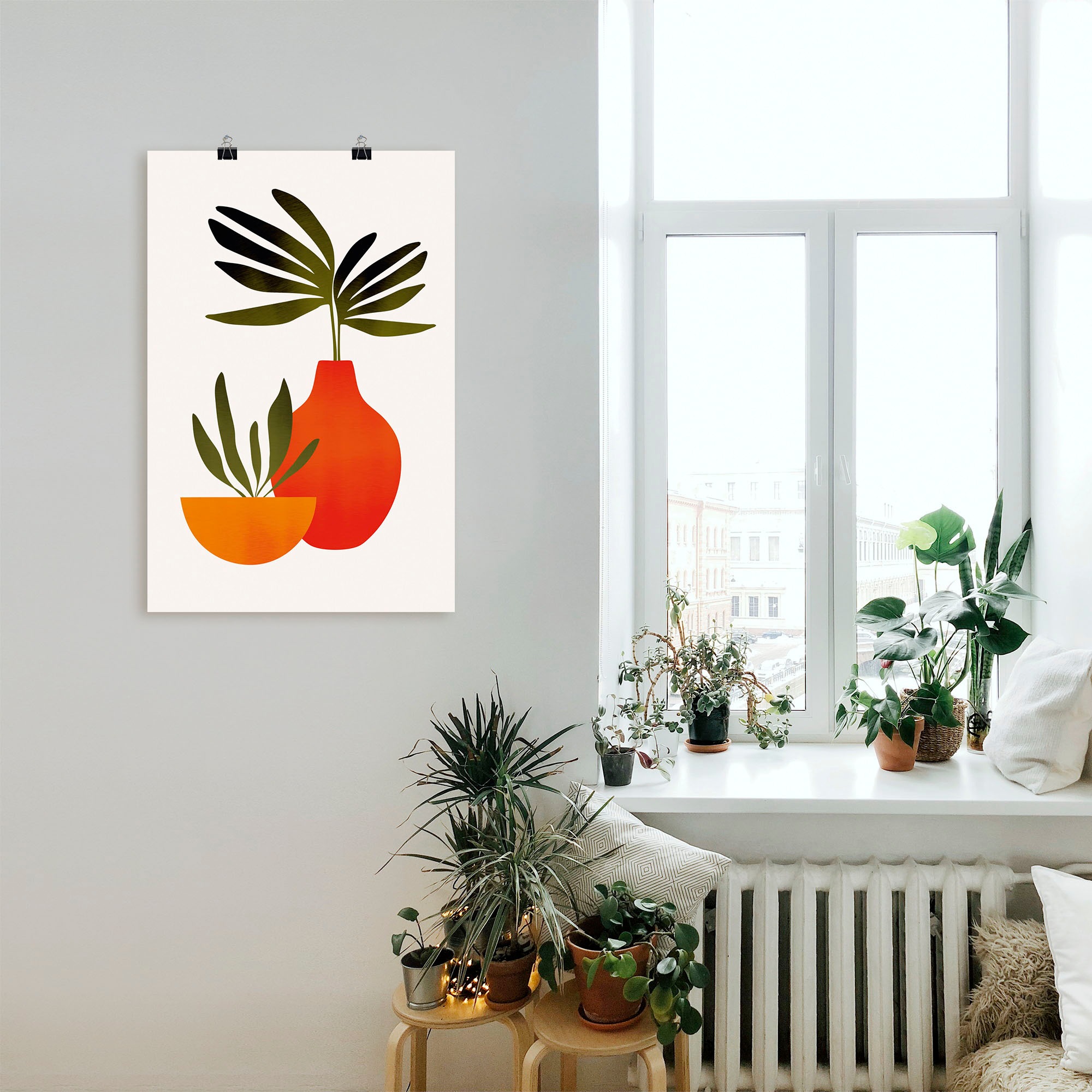 Artland Wandbild »Skandinavisches Stillleben«, Vasen & Töpfe, (1 St.), als Alubild, Outdoorbild, Leinwandbild, Poster in verschied. Größen