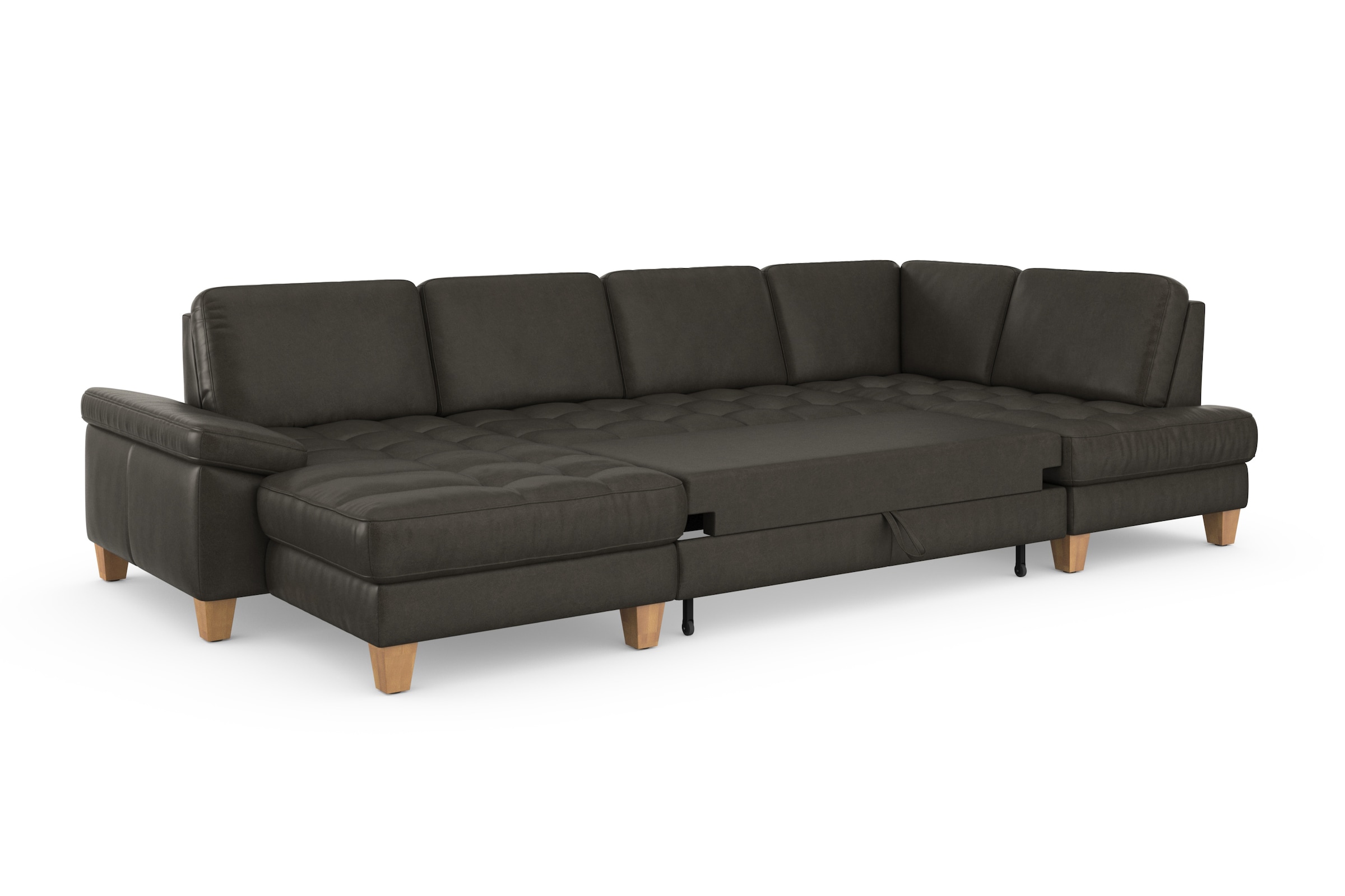 sit&more Wohnlandschaft »Westham U-Form«, wahlweise mit Bettfunktion, Bettkasten, Sitztiefenverstellung