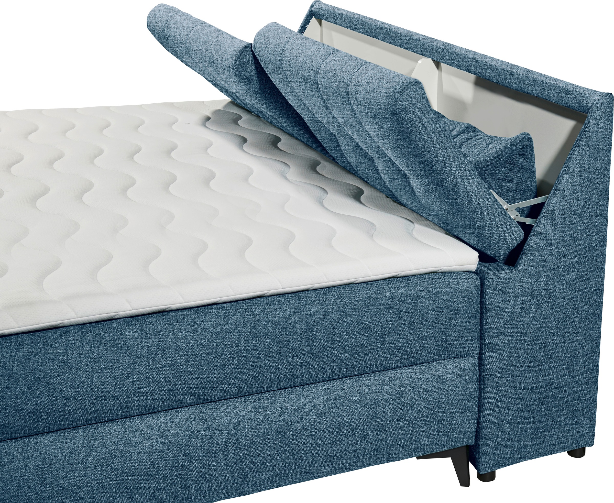 ED EXCITING DESIGN Boxbett »Atlantis« mit Bettkasten und Stauraum im Kopfteil