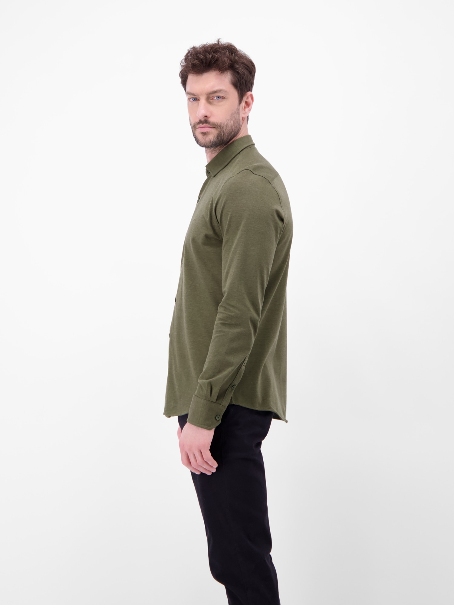 LERROS Langarmhemd »LERROS Herren Jerseyhemd, Stil trifft auf Komfort«