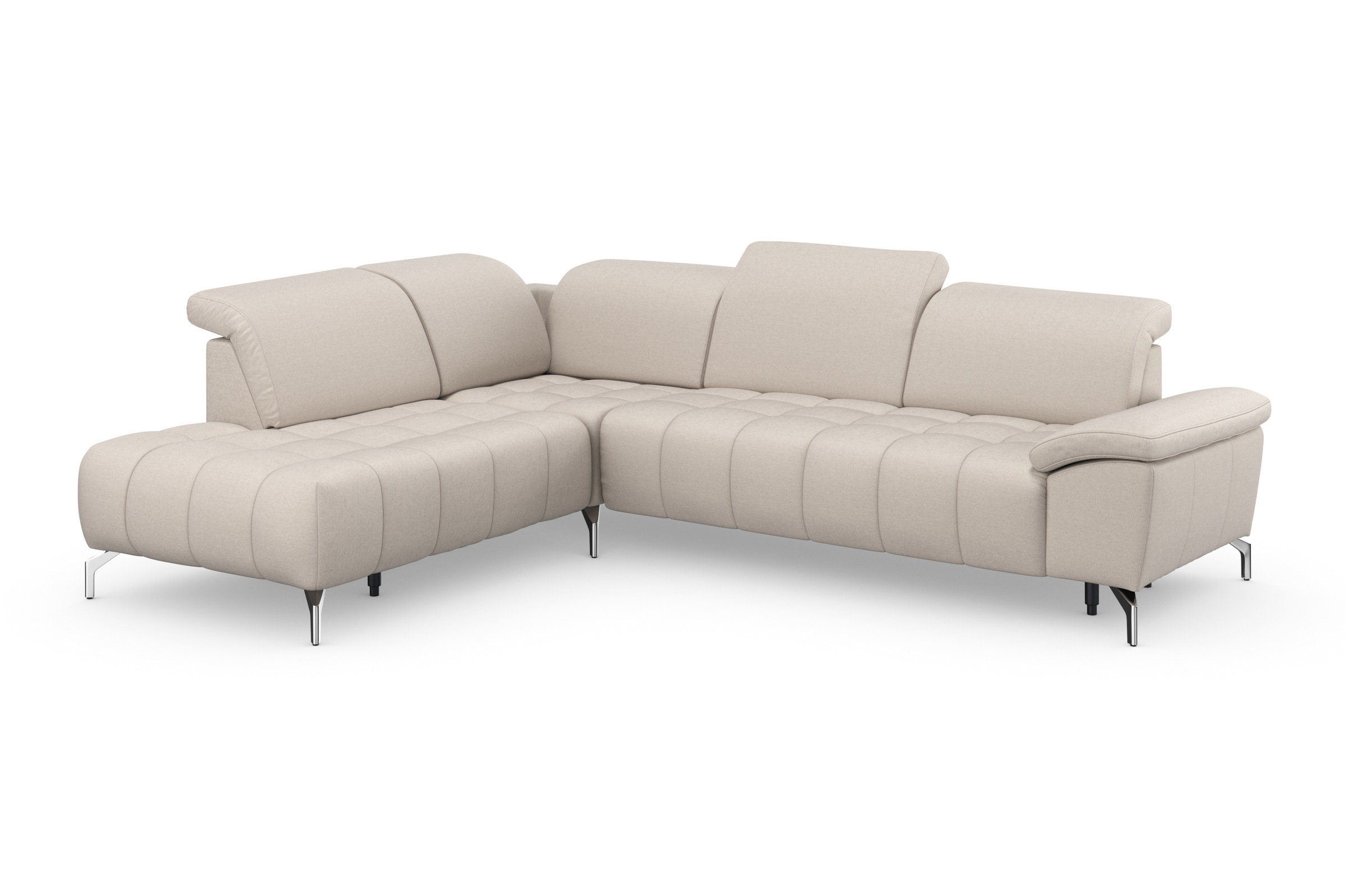 sit&more Ecksofa »Cool L-Form«, wahlweise mit Kopfteilverstellung und Vorziehsitz, motorisch