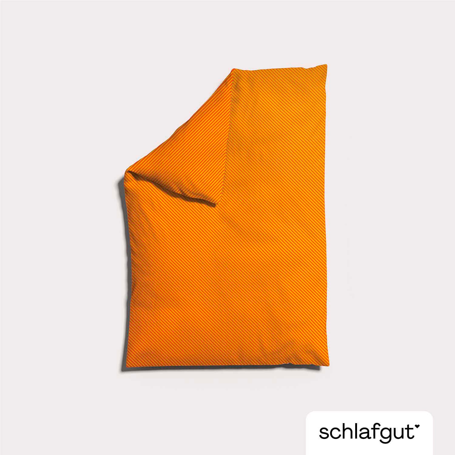 Schlafgut Bettbezug »Woven Satin Fade mit feinen Streifen« mit Farbverlauf, Mix & Match: passender Kissenbezug erhältlich