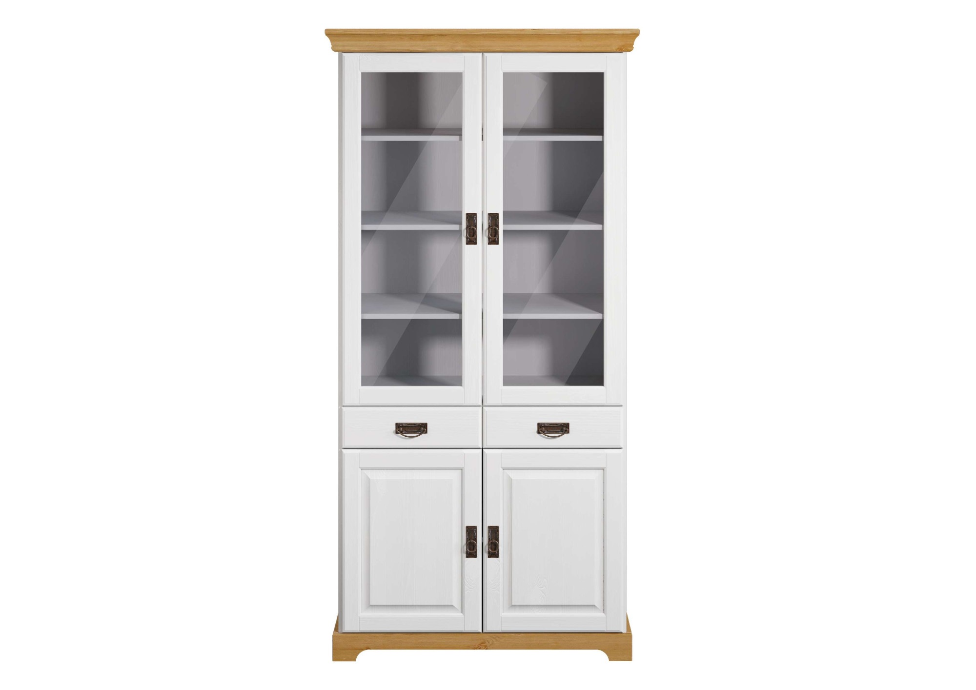 Home affaire Vitrine "Rügen" zertifiziertes Massivholz, Höhe 192 cm, im Lan günstig online kaufen