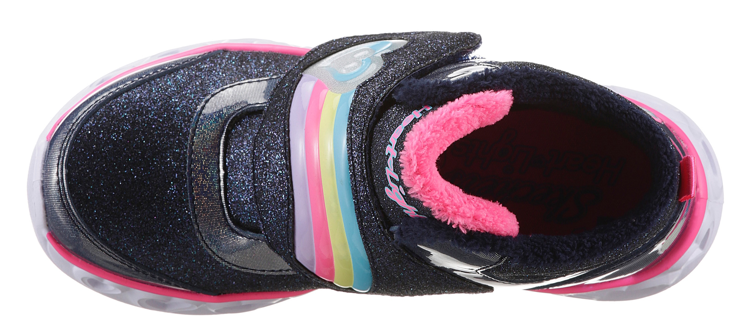 Skechers Klettboot »HEART LIGHTS-BRILLIANT RAINBOW«, mit Blinkfunktion zum Ein- & Ausschalten