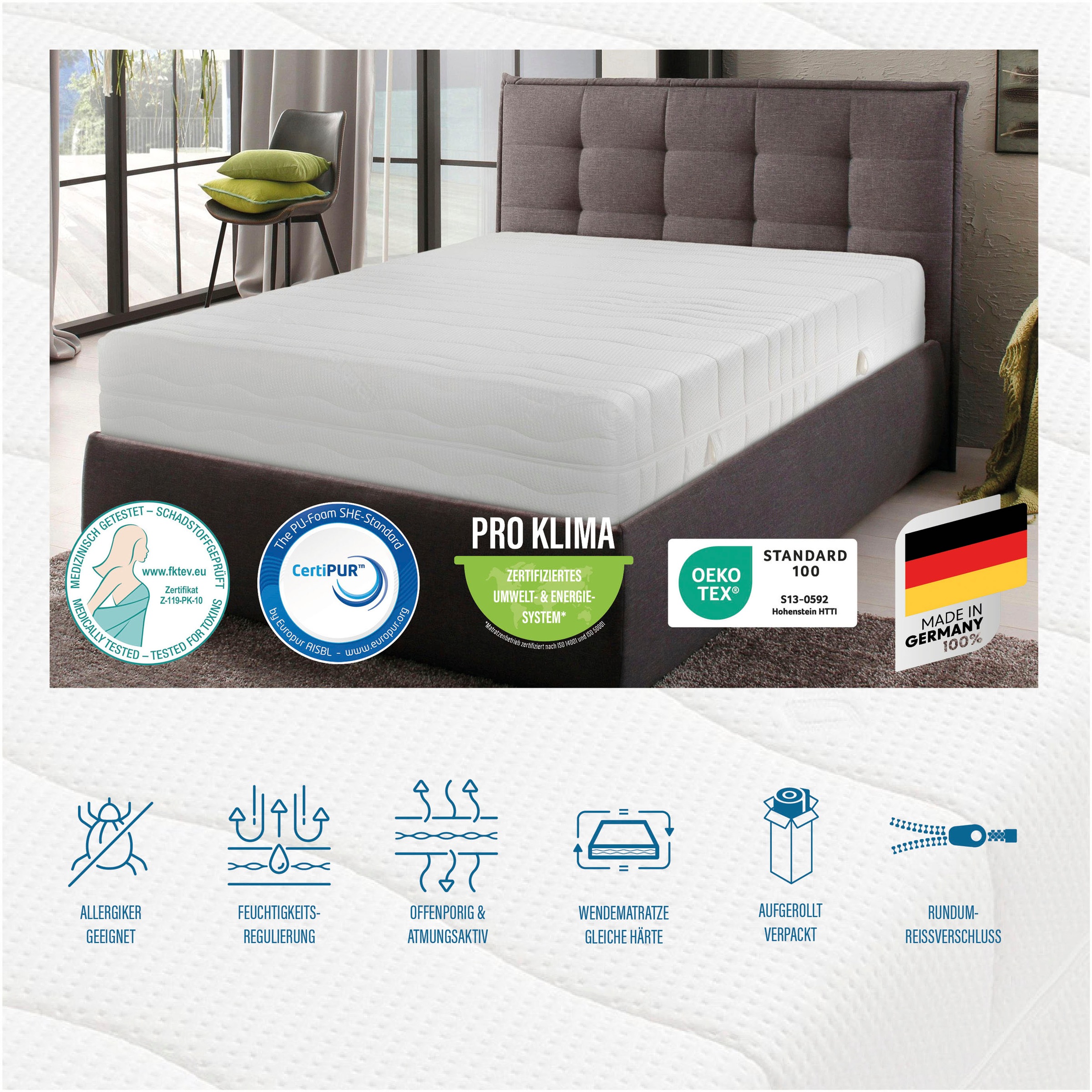 Beco Komfortschaummatratze »Matratze Gigant Trio KS, Luxusmatratzenhöhe, in günstig online kaufen