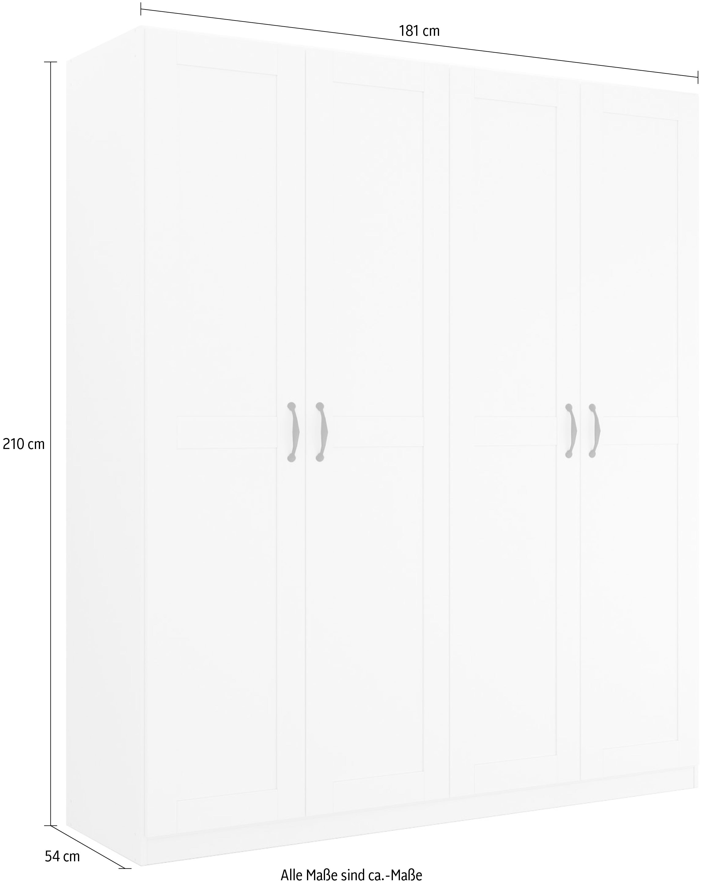 rauch Drehtürenschrank »Cottage by Quadra Spin« in skandinavischem Landhausstil