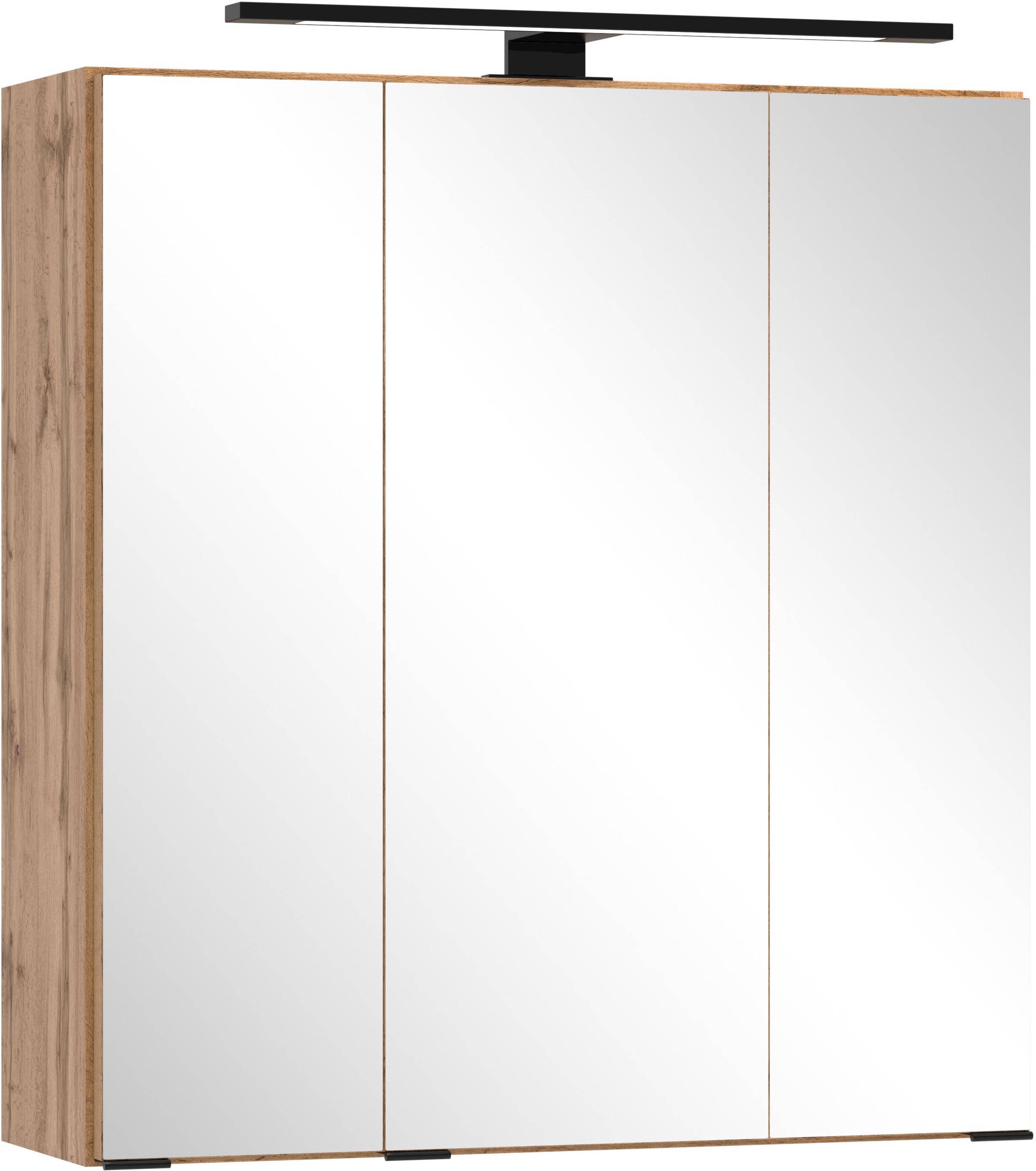 welltime Spiegelschrank, Welltime, Breite 60 cm, mittlere Tür reversibel, gedämpft