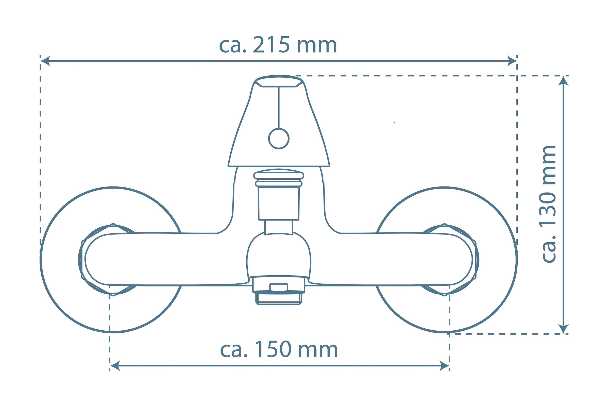 Schütte Wannenmischeinheit »ATHOS« auswechselbare 35mm Keramik-Kartusche, Brauseschlauchanschluss