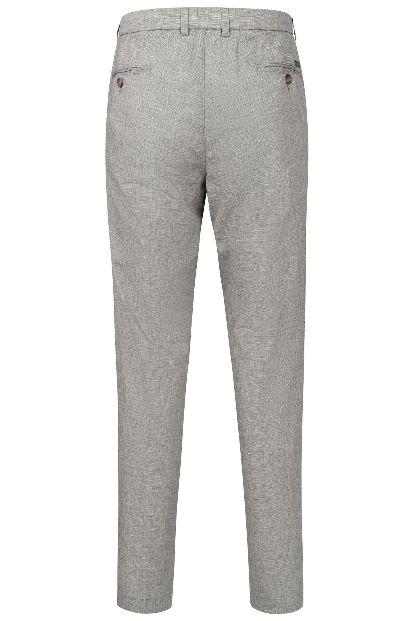 bugatti Bundfaltenhose, mit Baumwoll-Leinen-Mix