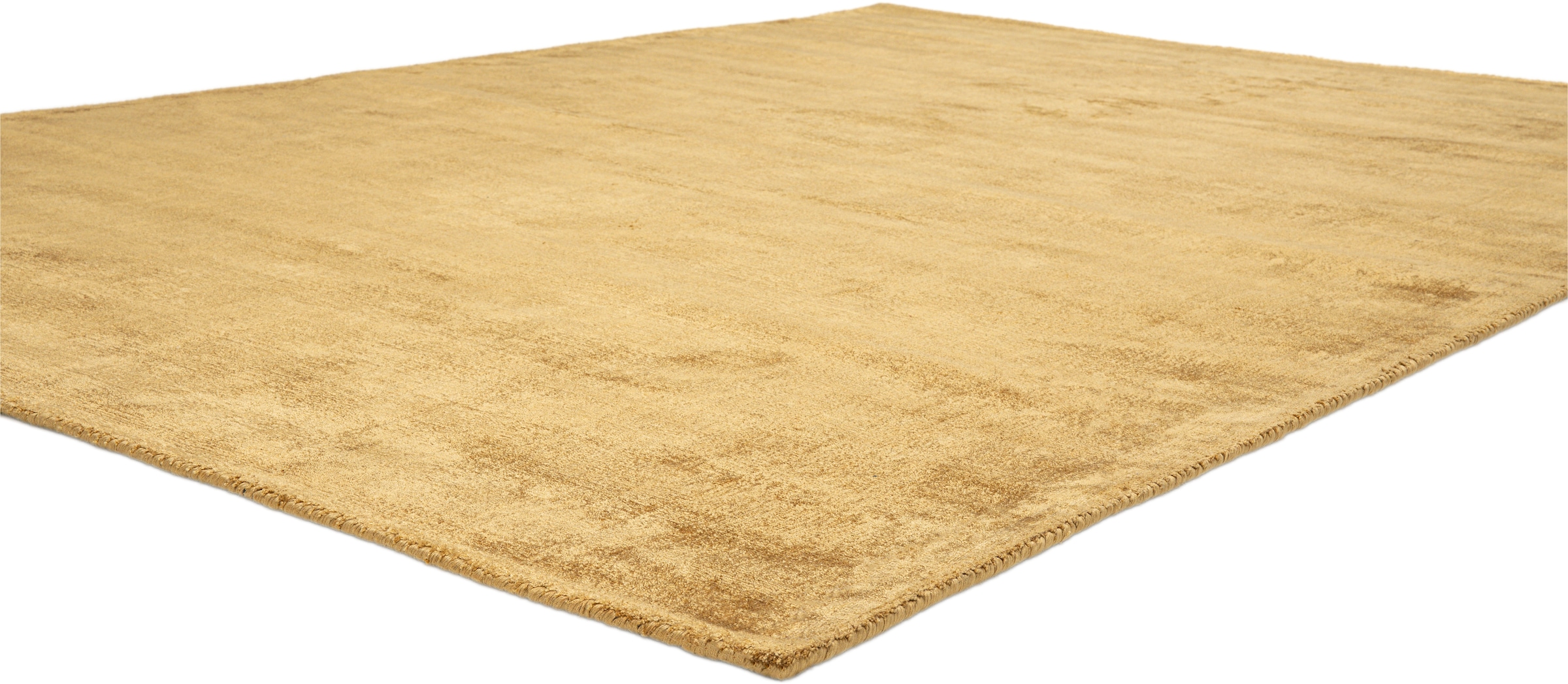 TOM TAILOR HOME Teppich »Shine uni«, rechteckig, 8 mm Höhe, Handweb Teppich, 100% Viskose, handgewebt, mit elegantem Schimmer