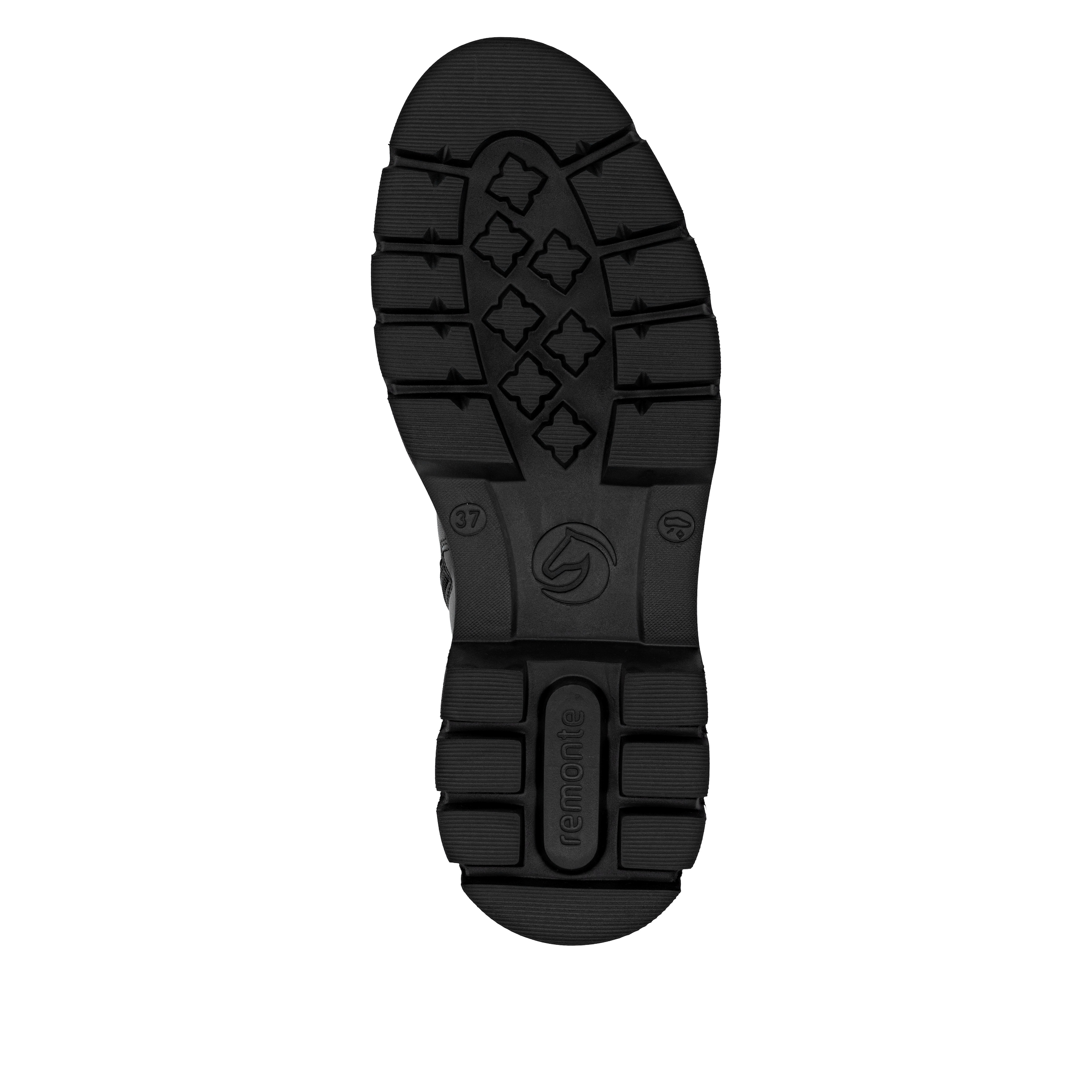 Remonte Schnürboots, Stiefelette, Boots, Profilsohle, Blockabsatz mit Zierschnalle