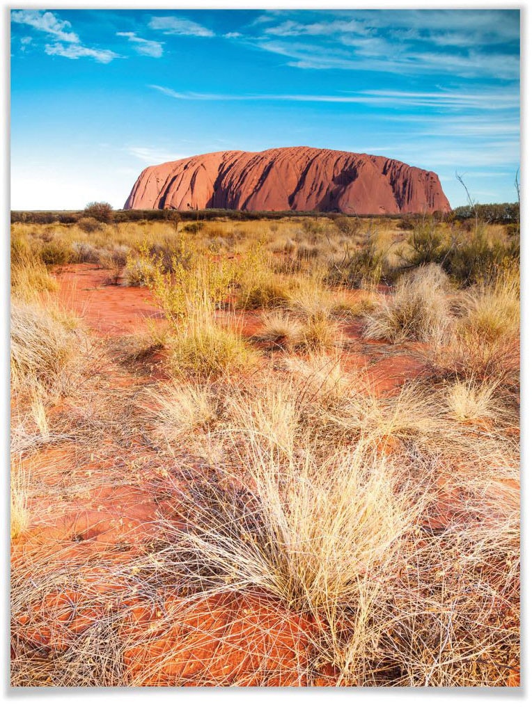 Wall-Art Poster »Ayers Rock«, Australien, (1 St.), Poster, Wandbild, Bild,  Wandposter online kaufen