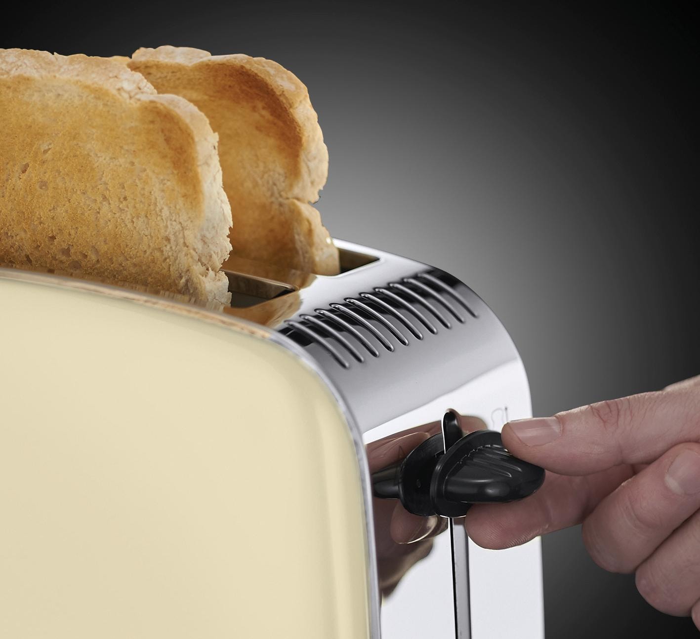 RUSSELL HOBBS Toaster »Colours Plus+ Classic Cream 23334-56«, 2 kurze Schlitze, 1670 W