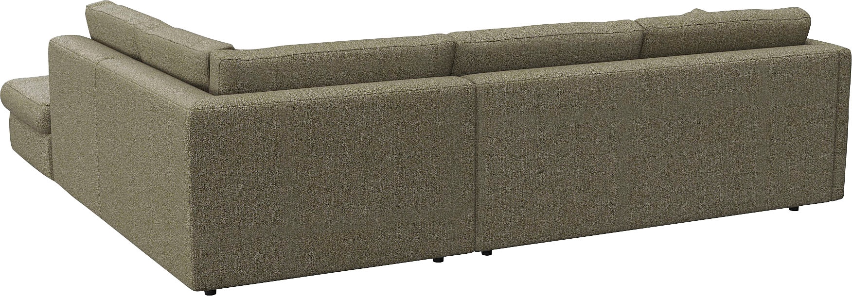 FLEXLUX Ecksofa »Lovane, elegant und zeitlos, bequem, L-Form«, Weich & anschmiegsam, große Sitztiefe auf Kaltschaum, Dekokissen inkl.