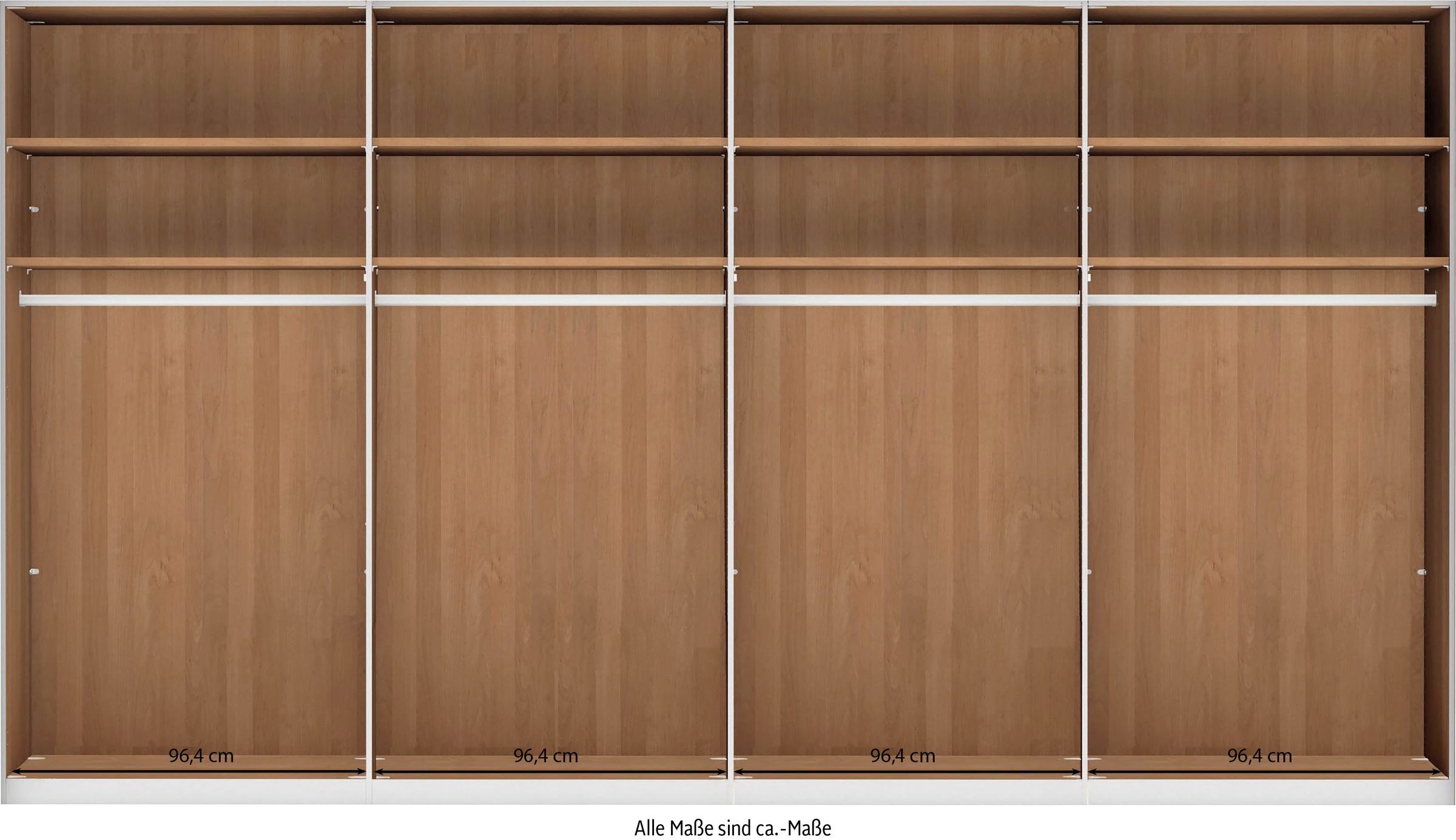 WIEMANN Kleiderschrank "Cardiff, Massivholztüren in Kombination mit Glas- o günstig online kaufen