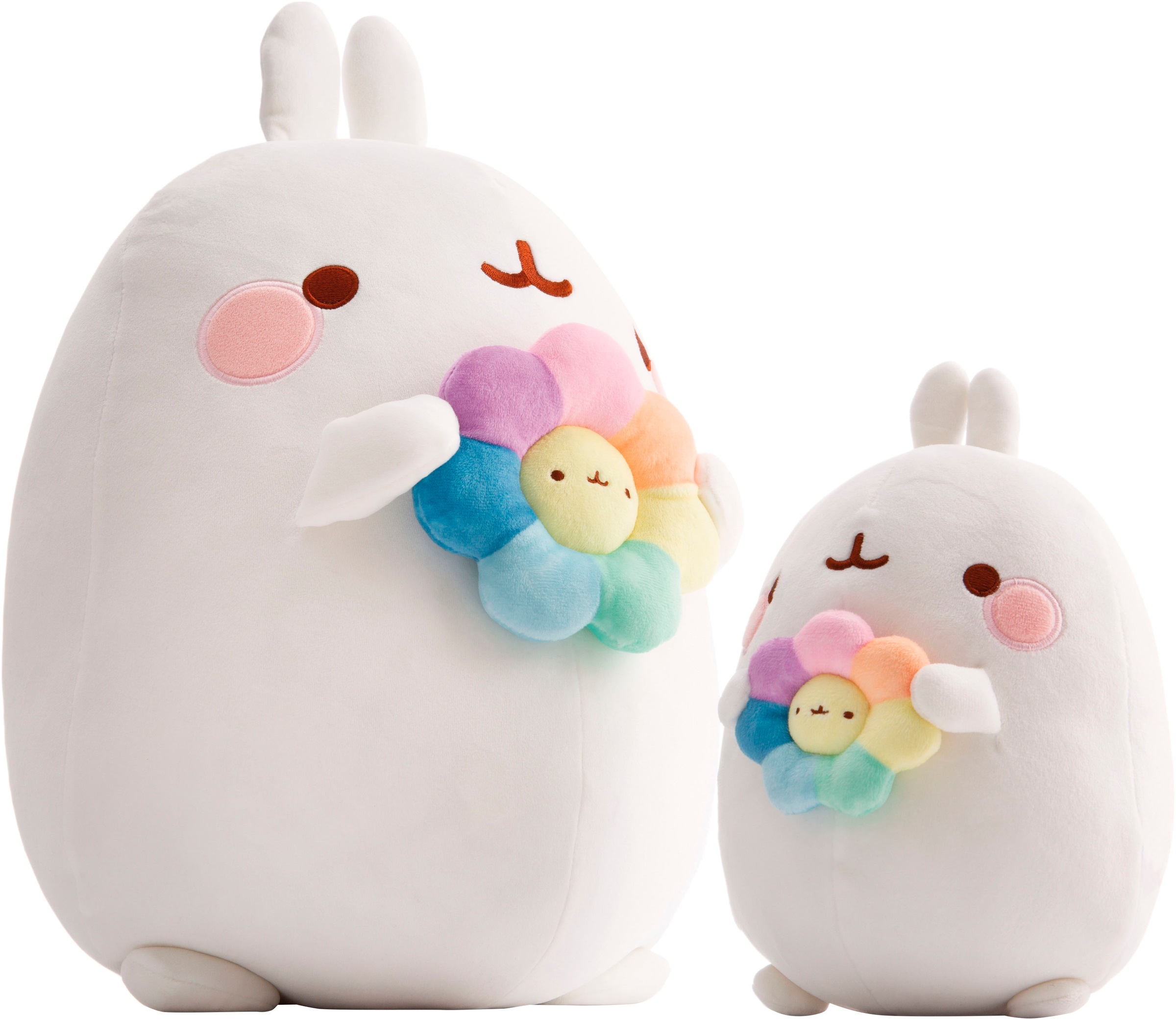 Nici Kuscheltier »Molang mit Regenbogenblume, 24 cm«, in Geschenkverpackung