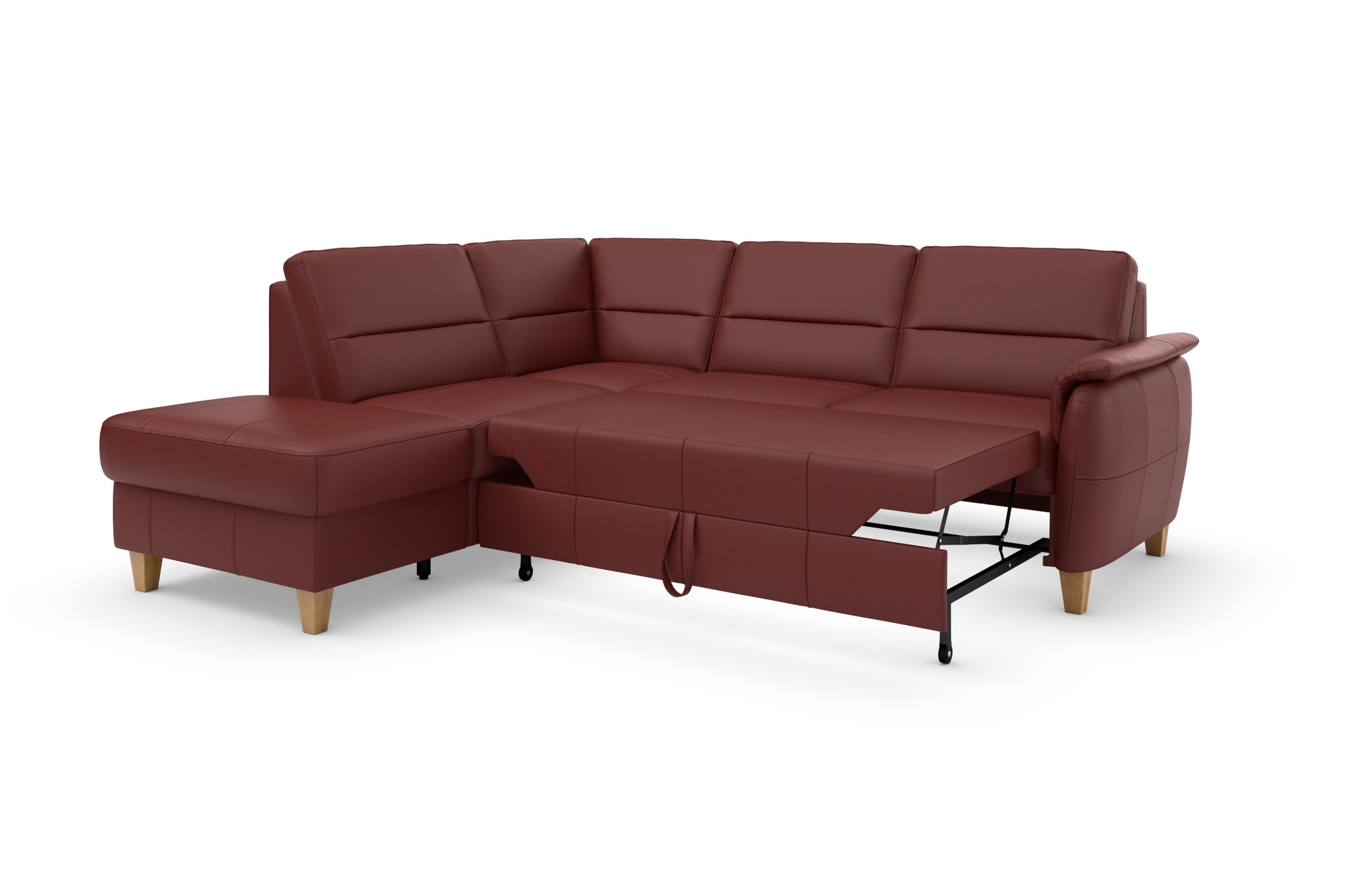 Home affaire Ecksofa »Palmera L-Form«, Federkern, wahlweise mit Bettfunktion und mit/ohne Stauraum