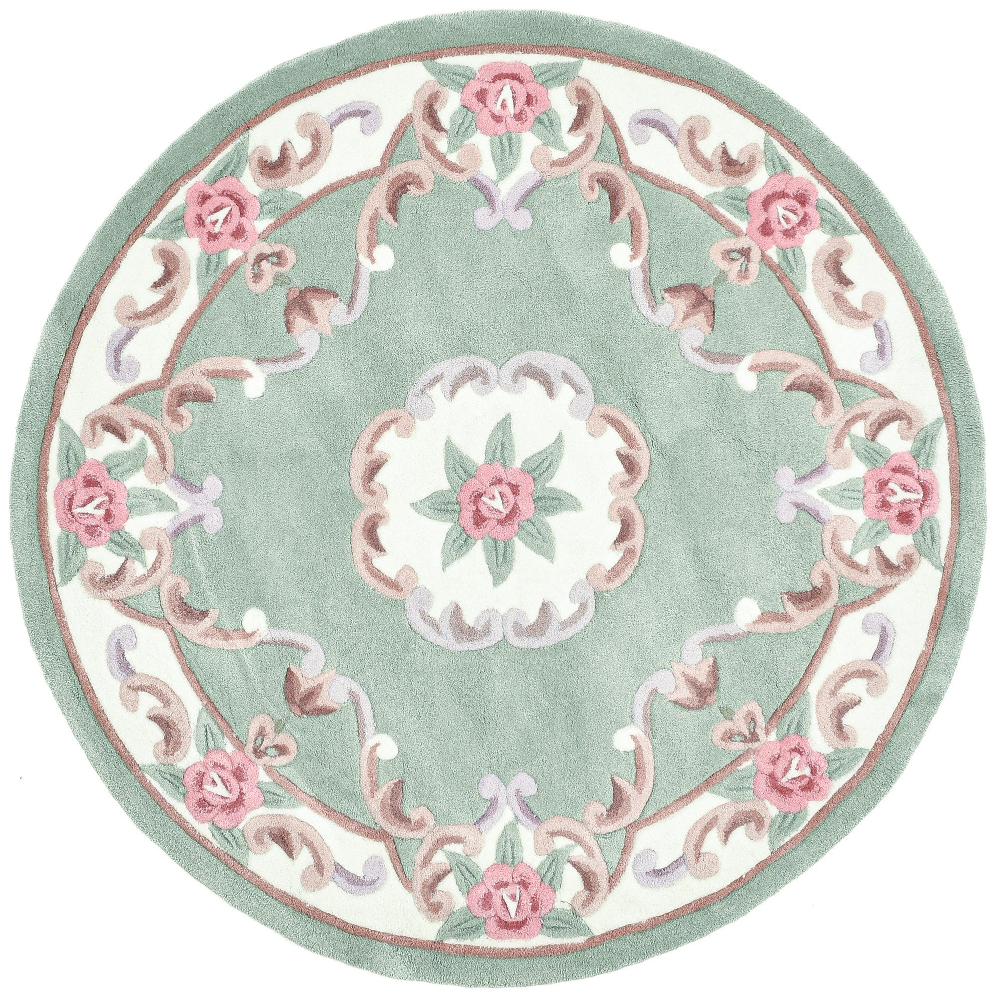 THEKO Teppich »Ming« rund 14 mm Höhe hochwertiges Acrylgarn, ideal im Wohnzimmer & Schlafzimmer