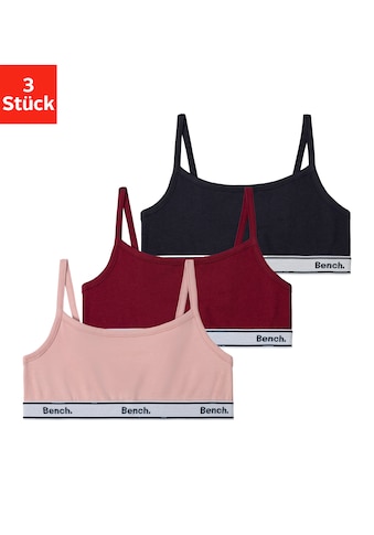 Bustier, (Packung, 3 tlg.), mit verstellbaren Trägern