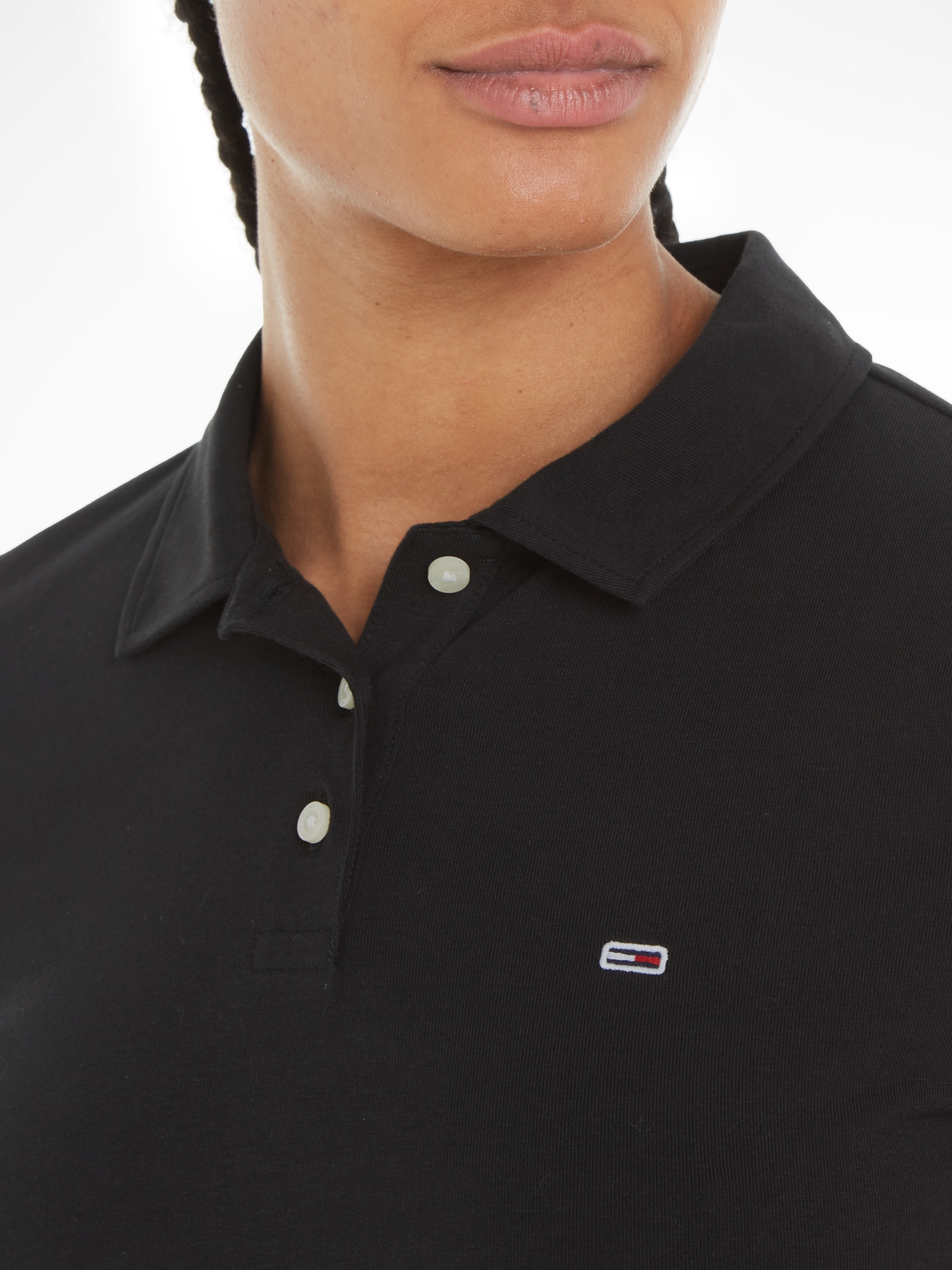 Tommy Jeans Poloshirt, mit kurzer Knopfleiste